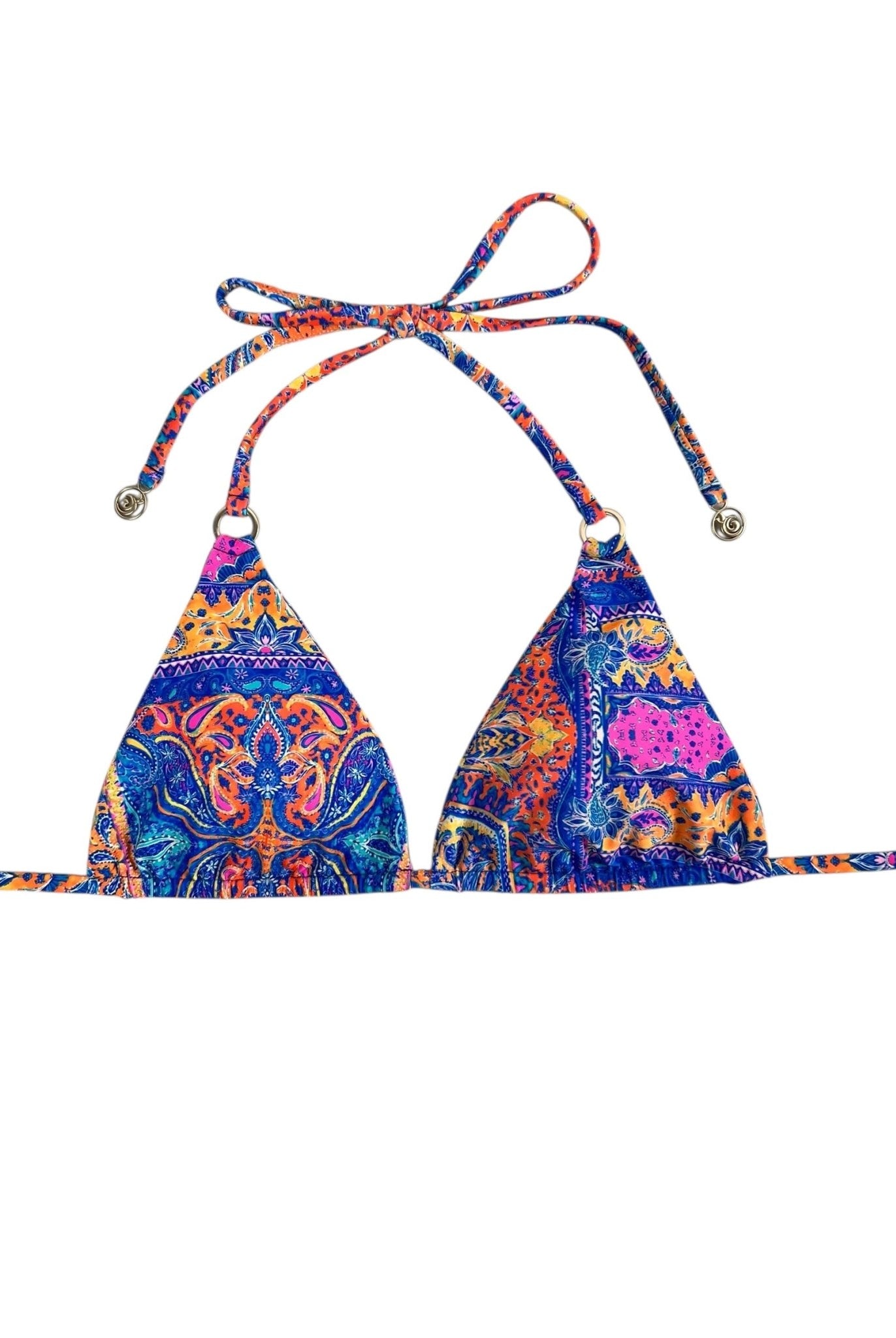 PAISLEY TIDE TRIANGLE TOP - Berry Beachy Swimwear