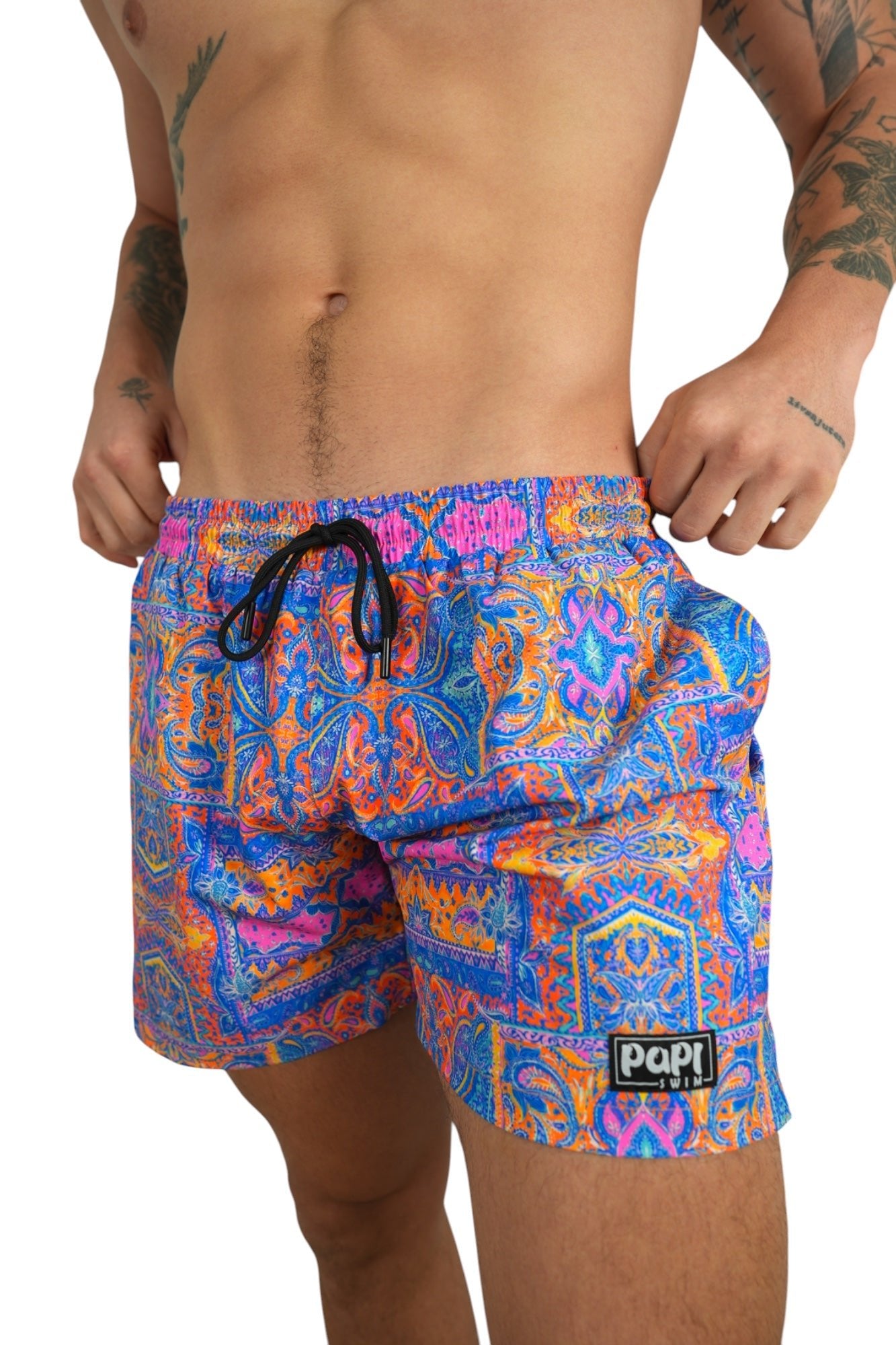 PAISLEY TIDE TRUNKS 5.5" & 7.5" STRETCH - Berry Beachy Swimwear