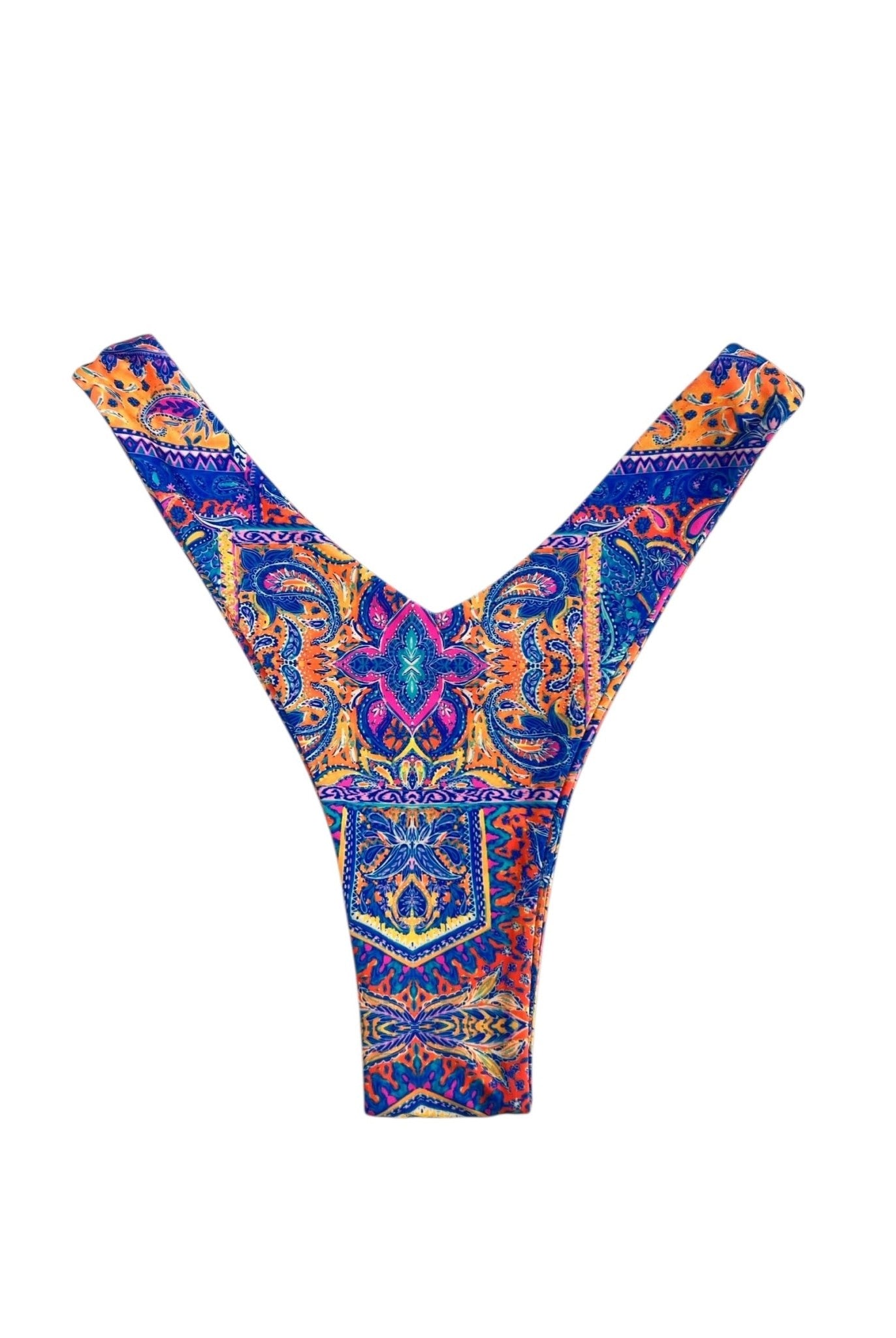 PAISLEY TIDE Y CUT BOTTOM - Berry Beachy Swimwear