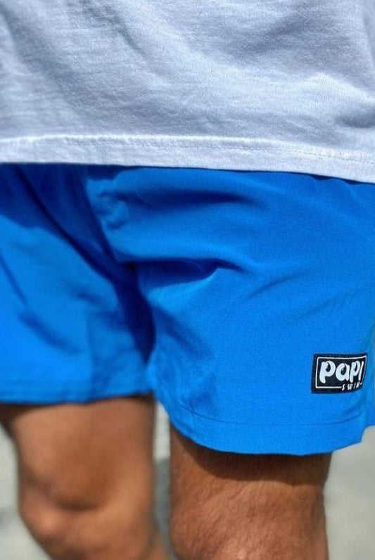 PAPI MEN TRUNKS 5.5" & 7.5" STRETCH - BLUE - Berry Beachy Swimwear