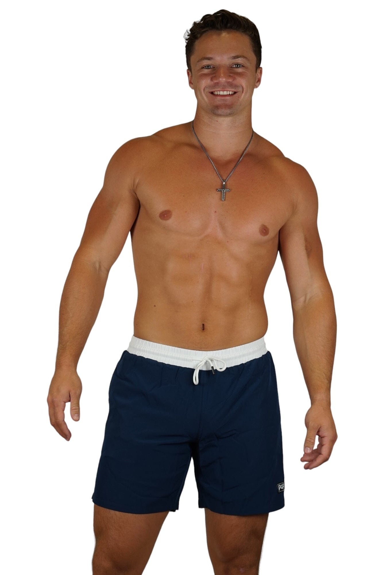PAPI MEN TRUNKS 5.5" & 7.5" STRETCH - NAVY BLUE - Berry Beachy Swimwear