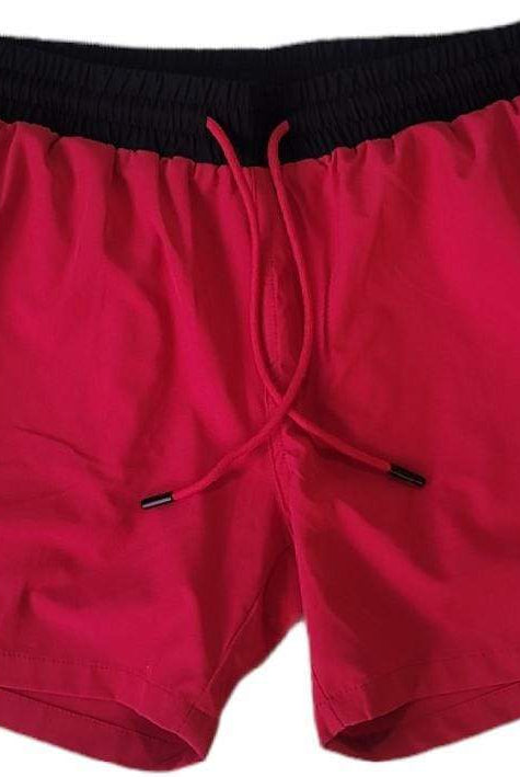 PAPI MEN TRUNKS 5.5" & 7.5" STRETCH - RED - Berry Beachy Swimwear