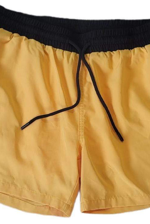PAPI MEN TRUNKS 5.5" & 7.5" STRETCH - YELLOW - Berry Beachy Swimwear