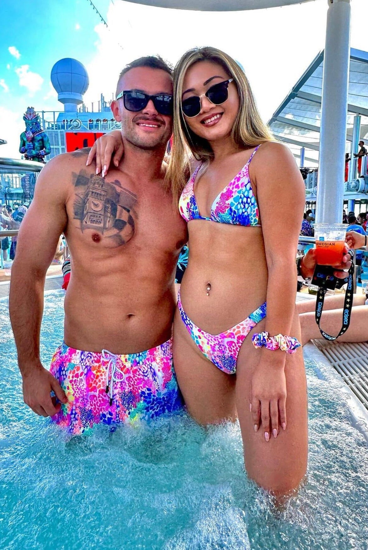 PEBBLES MEN TRUNKS 5.5" & 7.5" STRETCH - Berry Beachy Swimwear