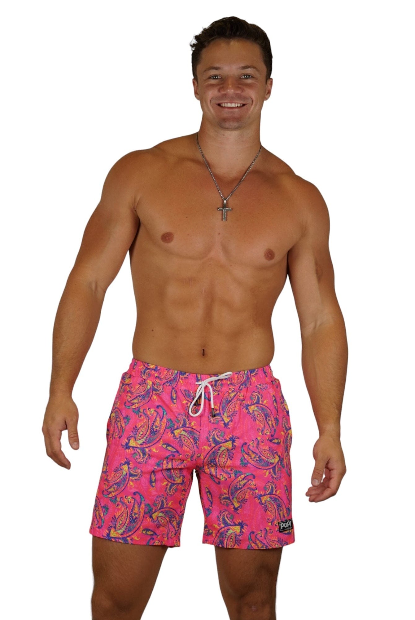 PERSIA TRUNKS 5.5" & 7.5" STRETCHY - Berry Beachy Swimwear