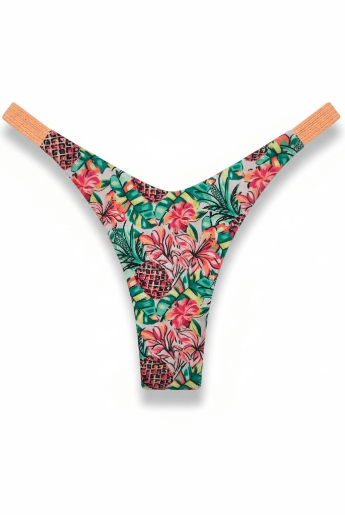 PINEAPPLE BLOOM CHEEKY BOTTOM - Berry Beachy Swimwear