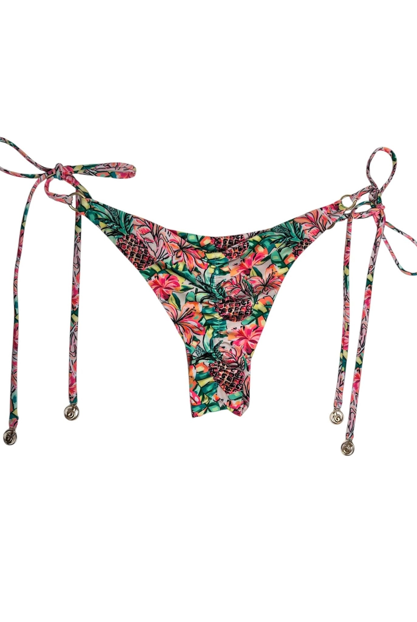 PINEAPPLE BLOOM CHEEKY SCRUNCH BOTTOM - Berry Beachy Swimwear