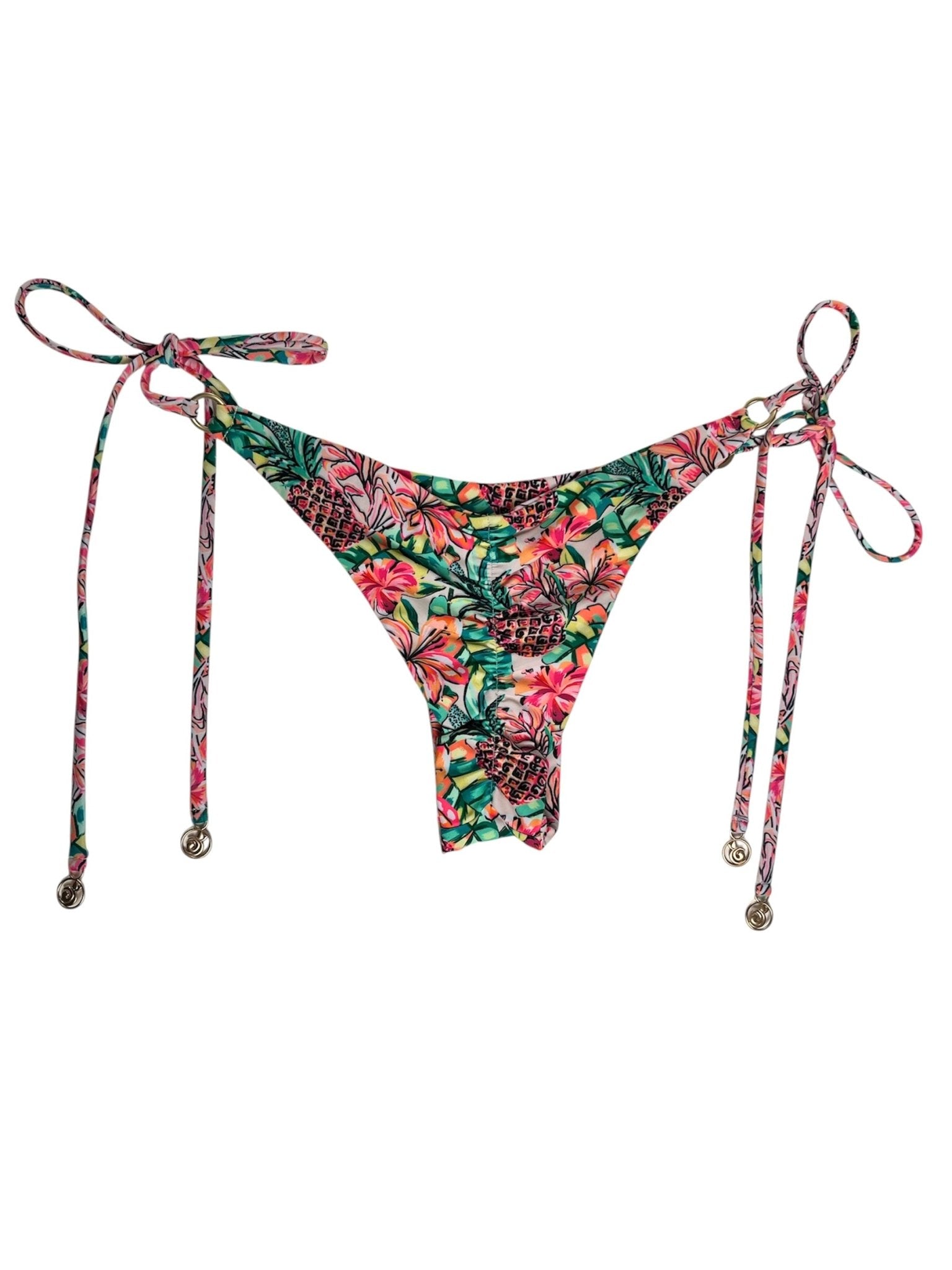 PINEAPPLE BLOOM CHEEKY SCRUNCH BOTTOM - Berry Beachy Swimwear