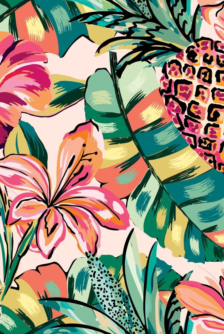 PINEAPPLE BLOOM CHEEKY SCRUNCH BOTTOM - Berry Beachy Swimwear