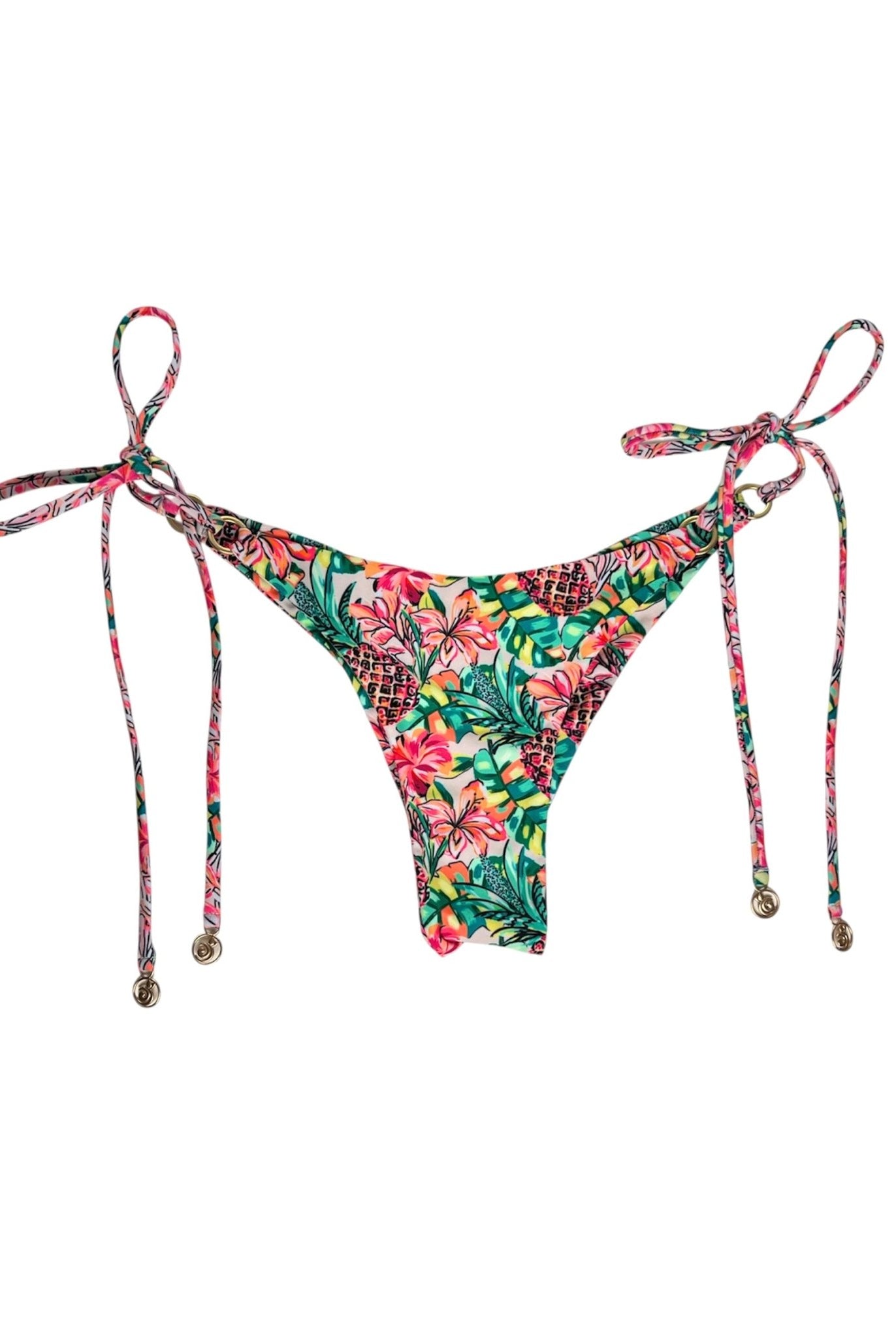 PINEAPPLE BLOOM CHEEKY SCRUNCH BOTTOM - Berry Beachy Swimwear