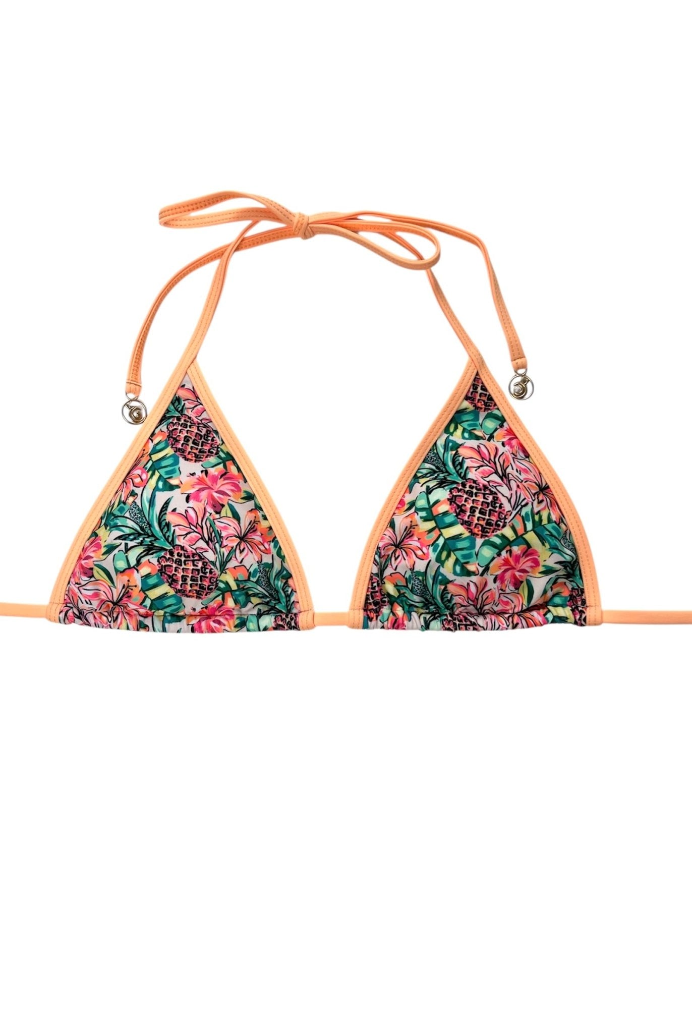 PINEAPPLE BLOOM LINED TRIANGLE TOP - Berry Beachy Swimwear