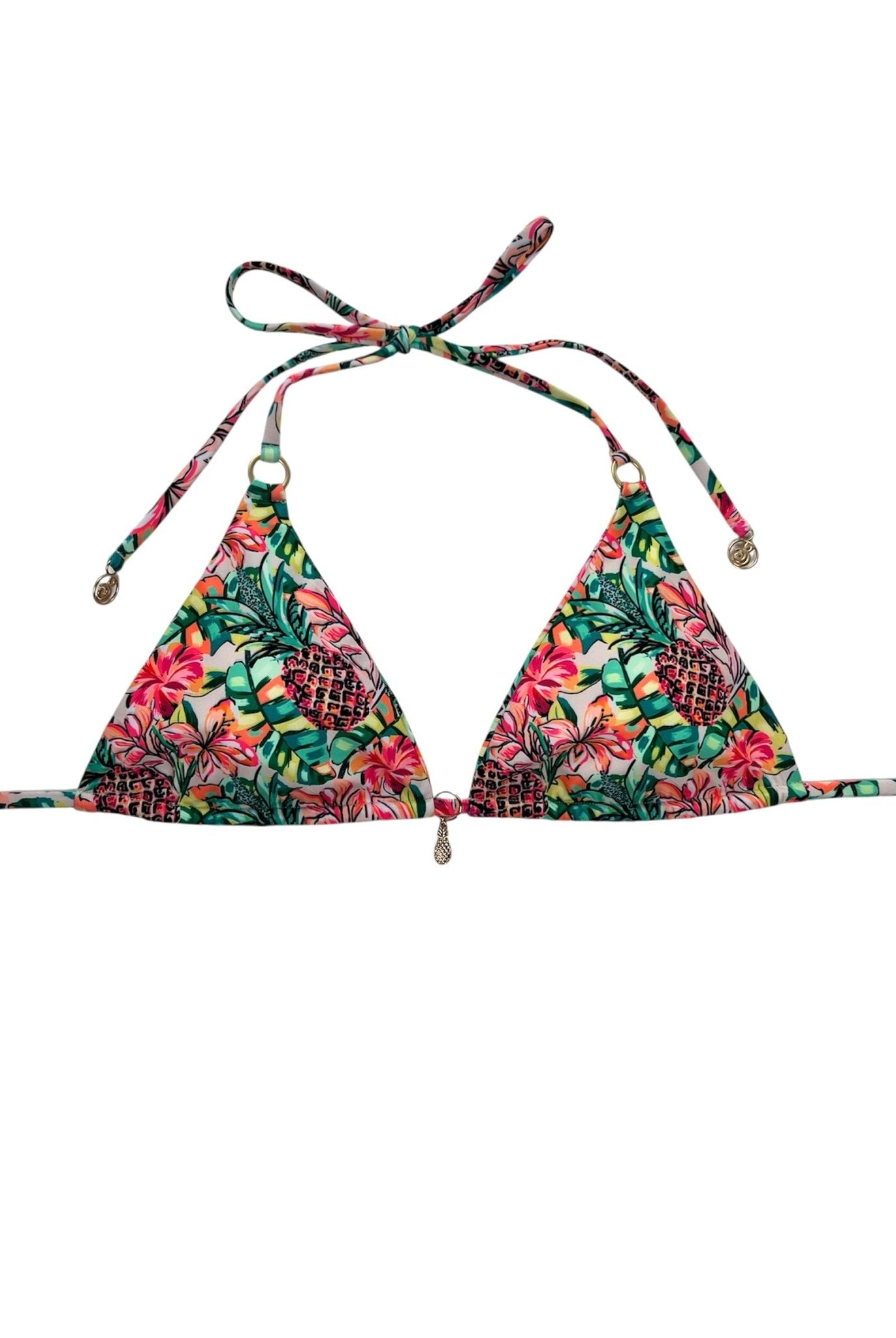PINEAPPLE BLOOM TRIANGLE TOP - Berry Beachy Swimwear