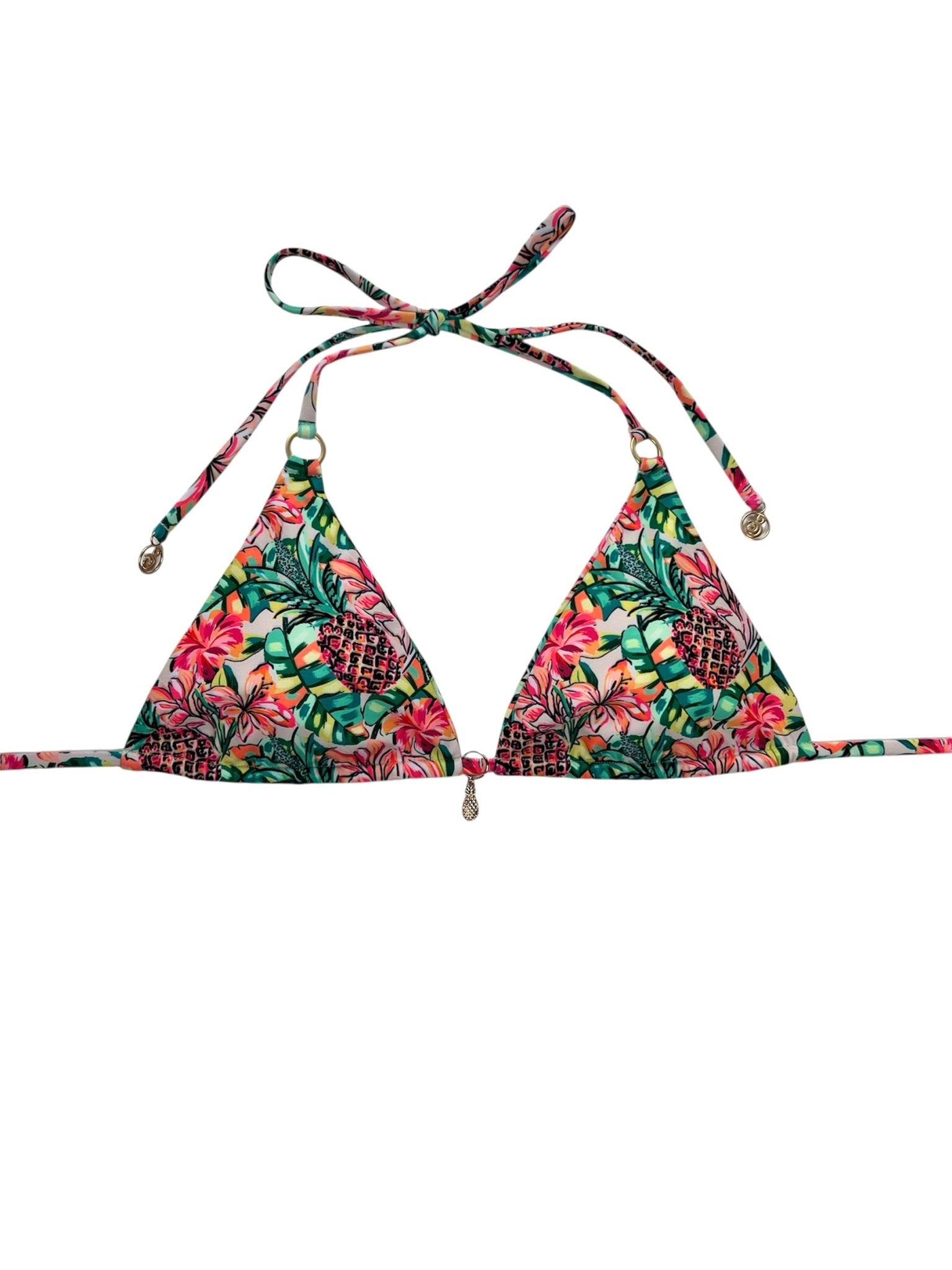 PINEAPPLE BLOOM TRIANGLE TOP - Berry Beachy Swimwear