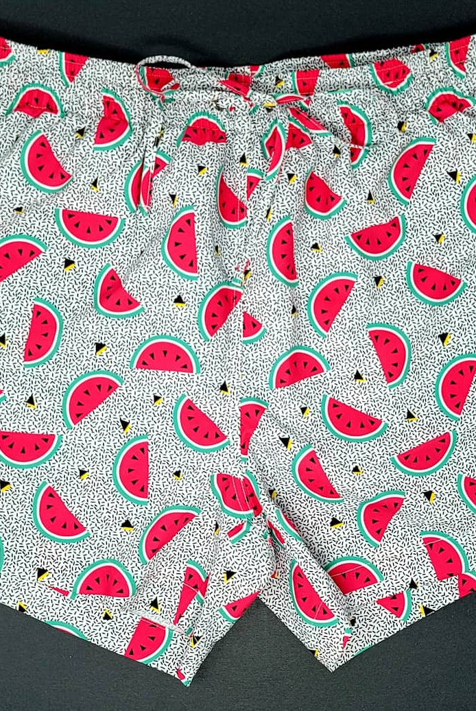 RETRO MELON MEN TRUNKS 5.5" & 7.5" STRETCH - Berry Beachy Swimwear