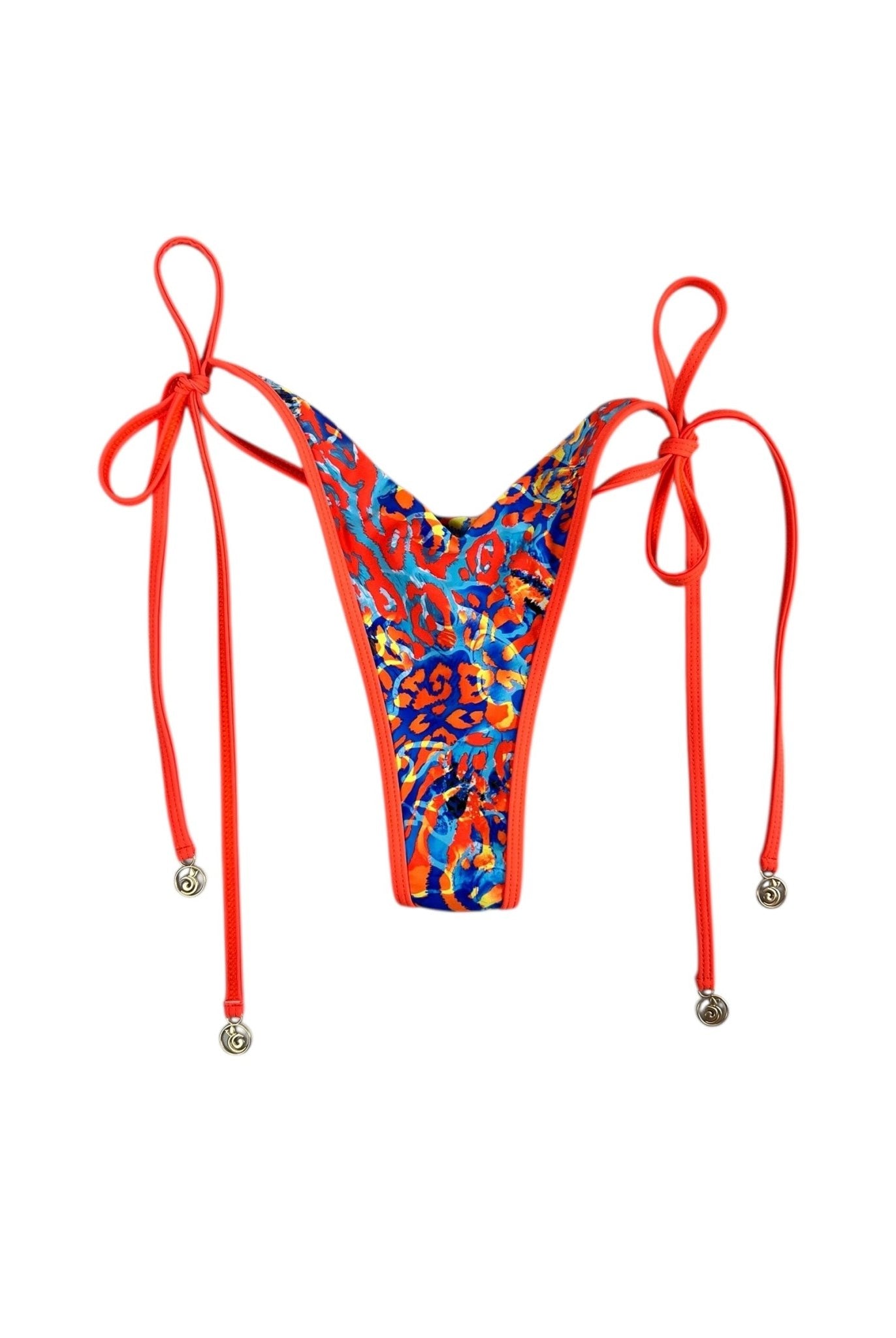RODEO REEF LINED V CUT THONG BOTTOM - Berry Beachy Swimwear