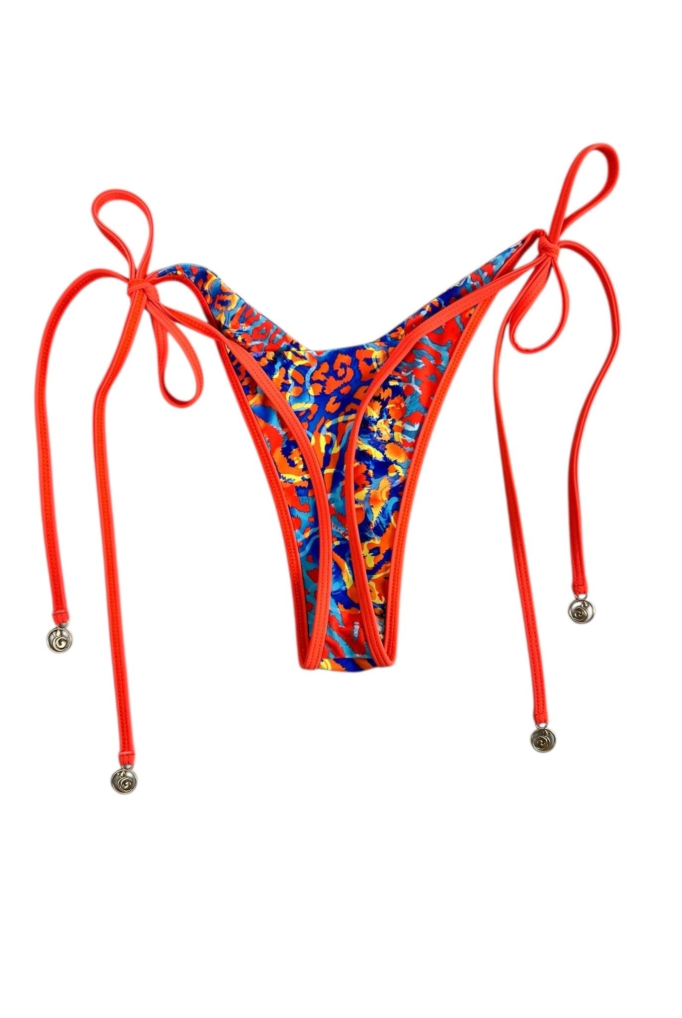 RODEO REEF LINED V CUT THONG BOTTOM - Berry Beachy Swimwear
