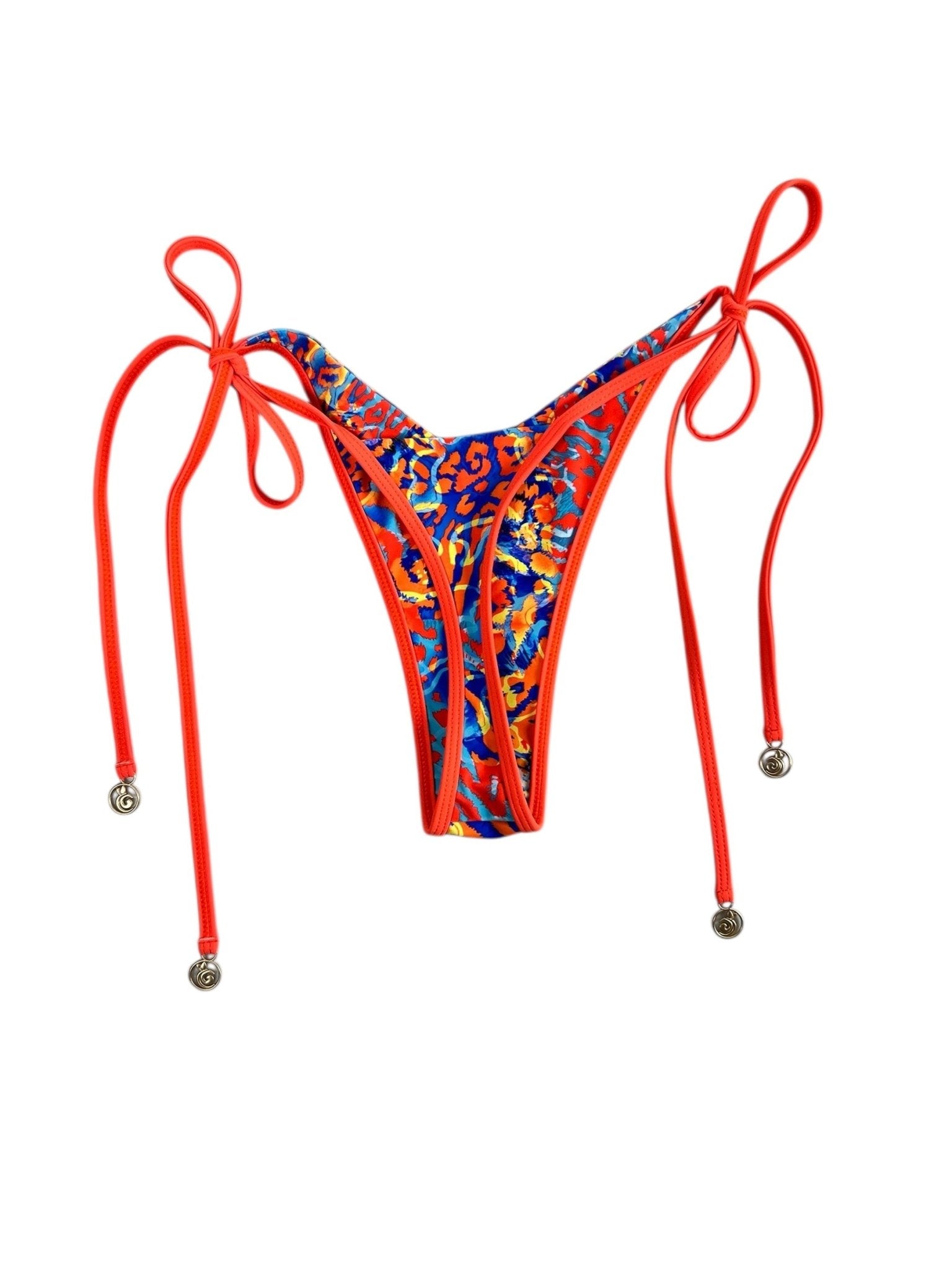 RODEO REEF LINED V CUT THONG BOTTOM - Berry Beachy Swimwear