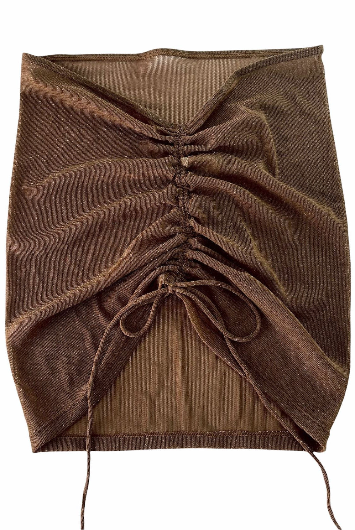 SHEER COVER UP SKIRT - BROWN - Berry Beachy Swimwear