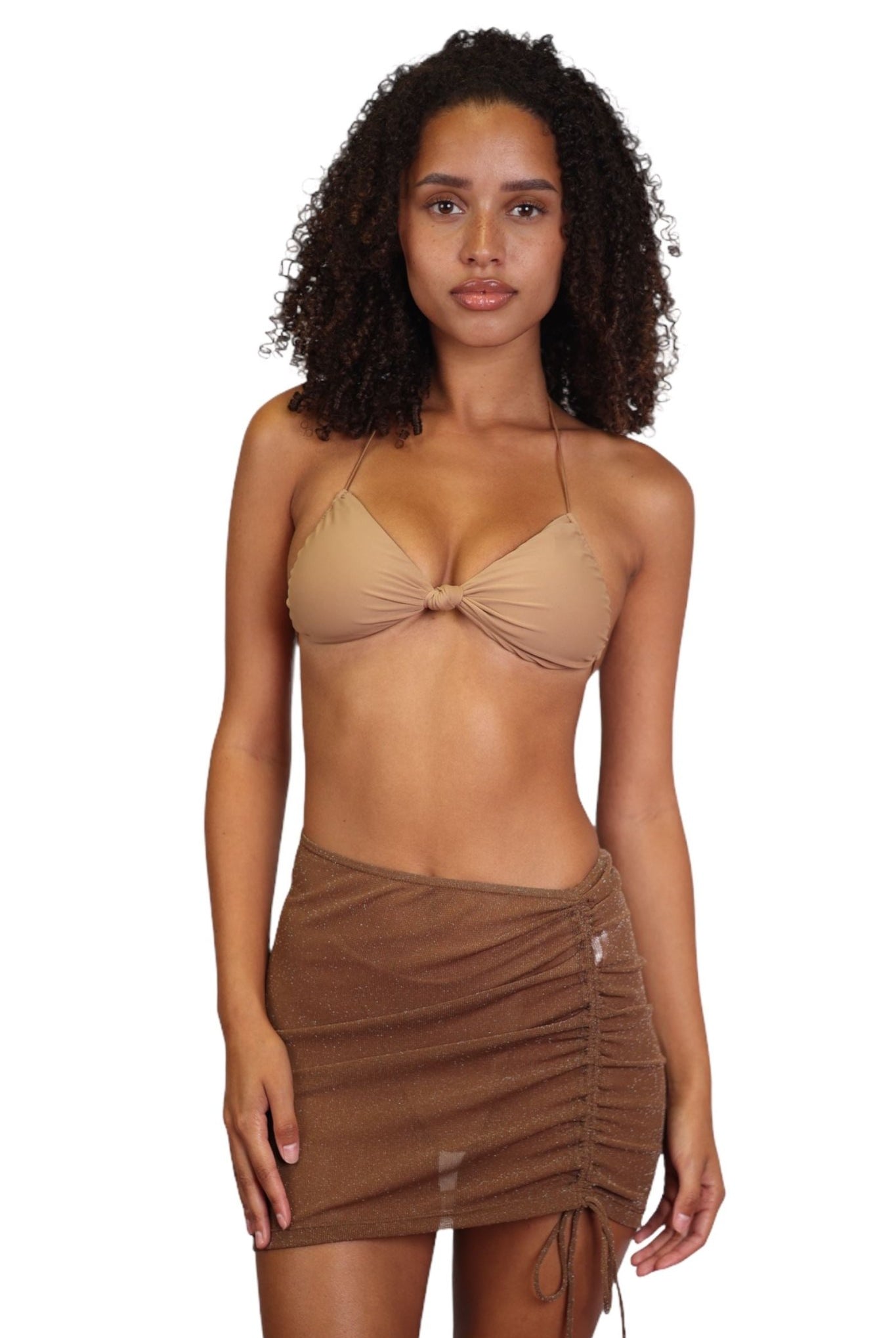 SHEER COVER UP SKIRT - BROWN - Berry Beachy Swimwear
