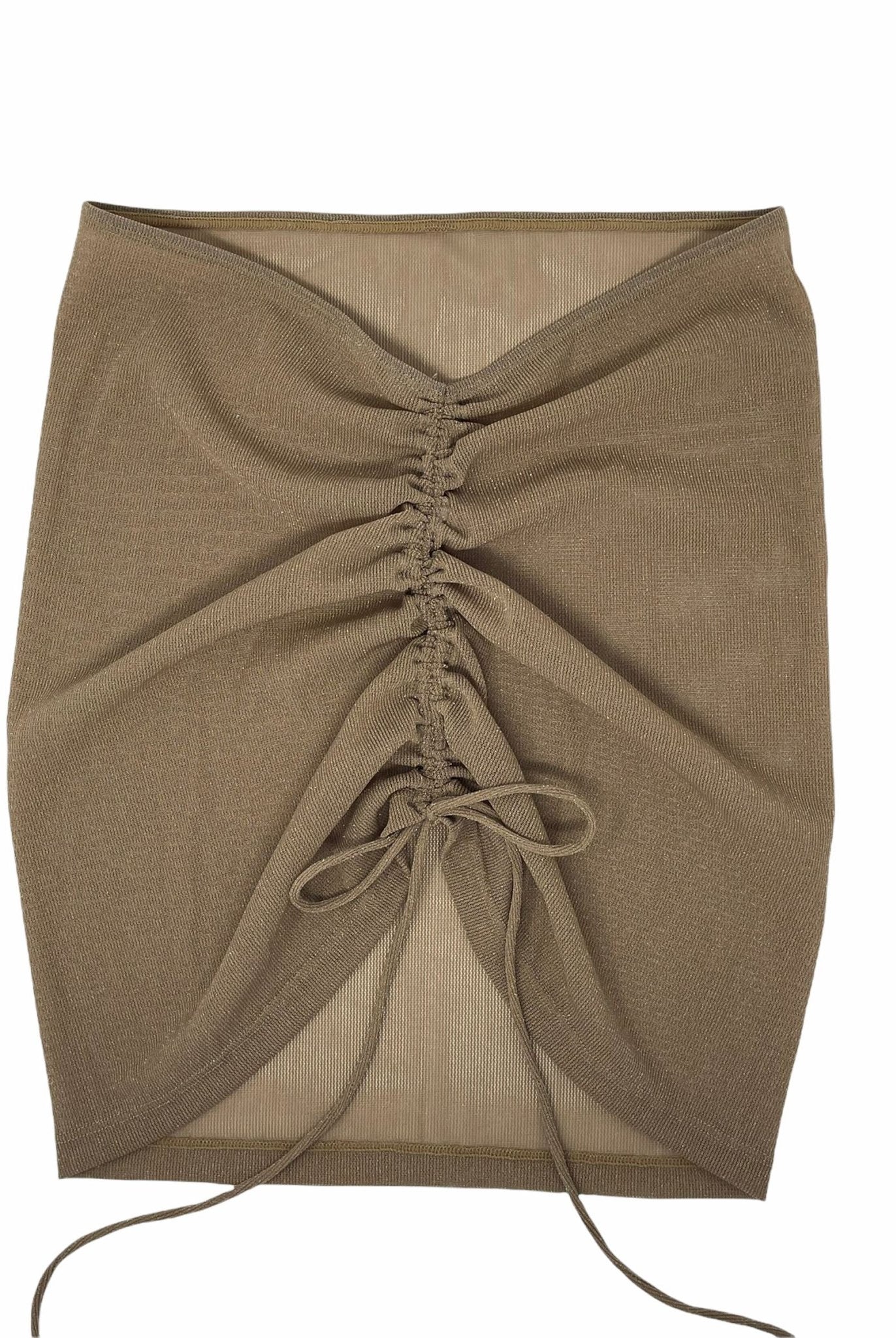 SHEER COVER UP SKIRT - LATTE - Berry Beachy Swimwear