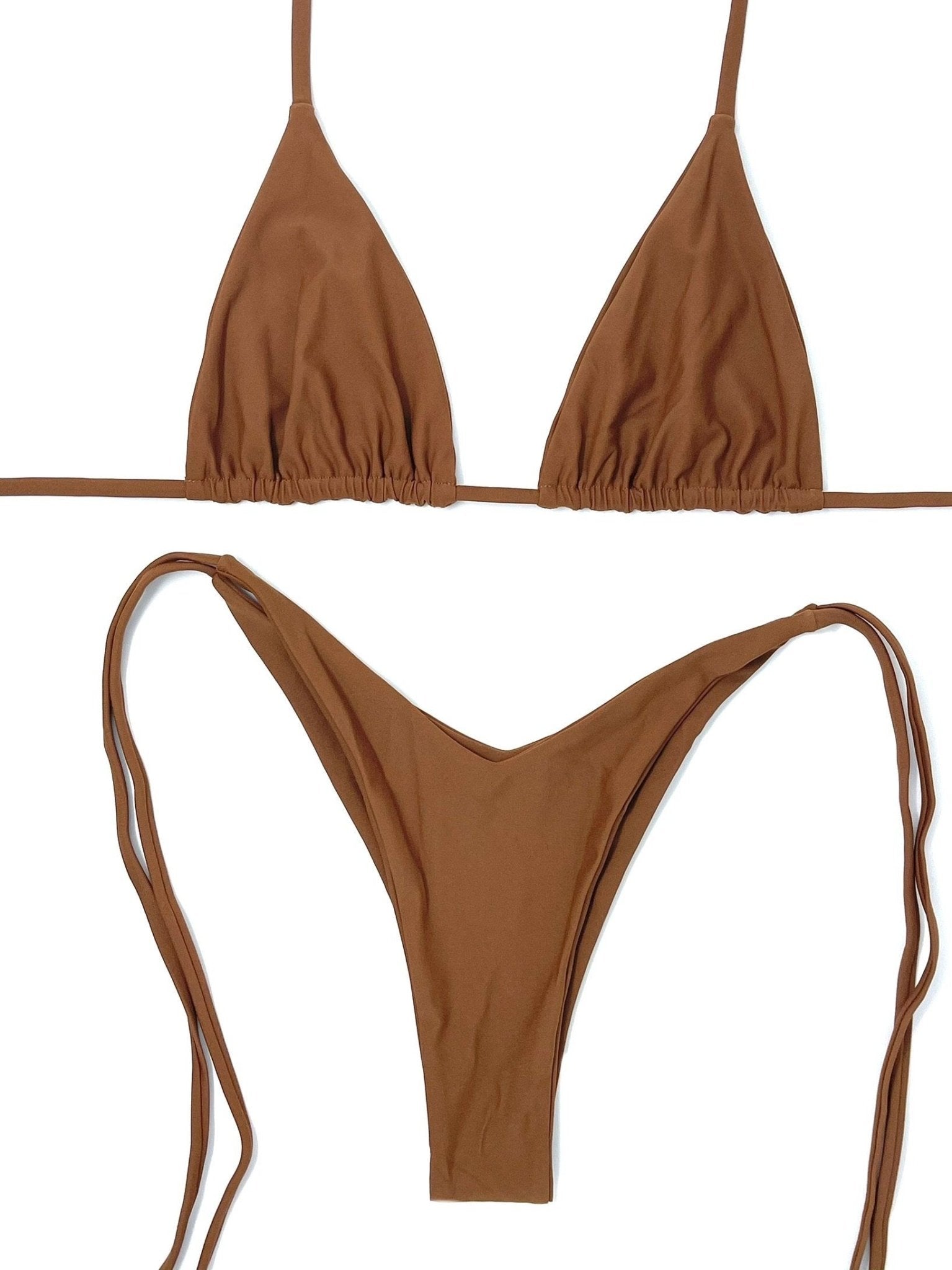 SKIN TRIANGLE TOP - CLAY - Berry Beachy Swimwear