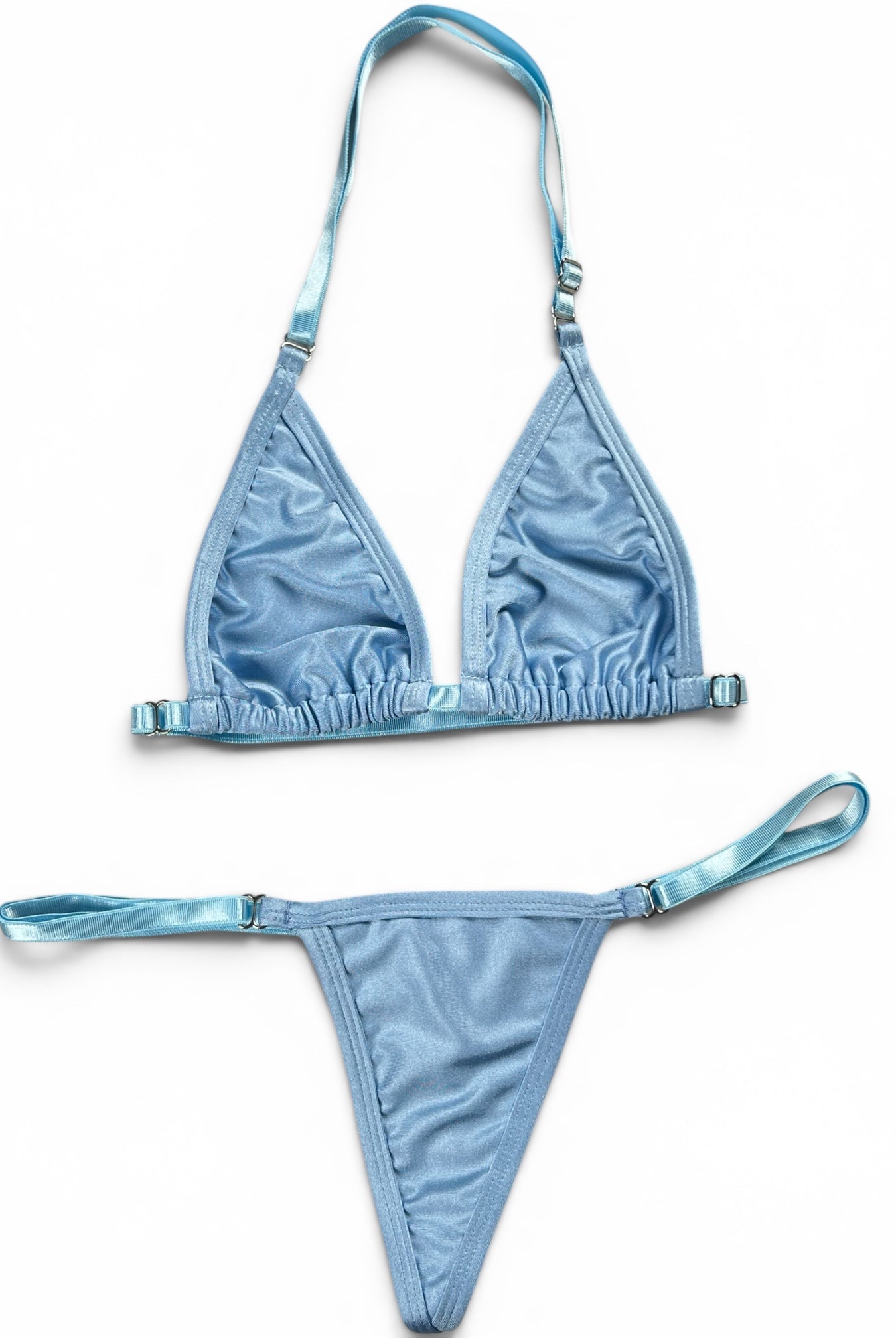 SUN KISSED TANNING BIKINI SET - BABY BLUE - Berry Beachy Swimwear