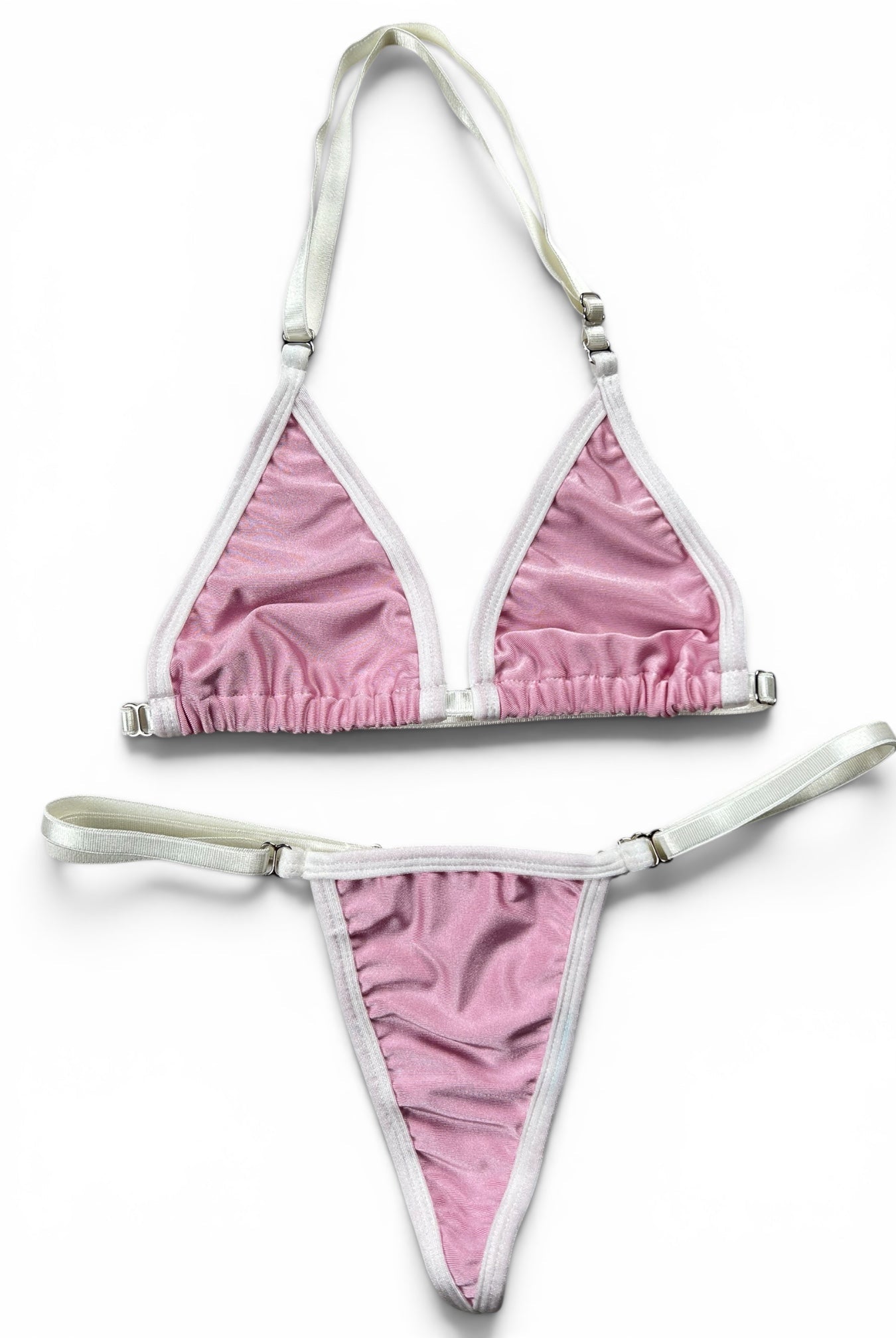 SUN KISSED TANNING BIKINI SET - BLUSH TIDE - Berry Beachy Swimwear