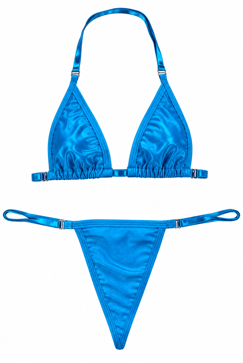 SUN KISSED TANNING BIKINI SET - CARIBBEAN BLUE - Berry Beachy Swimwear