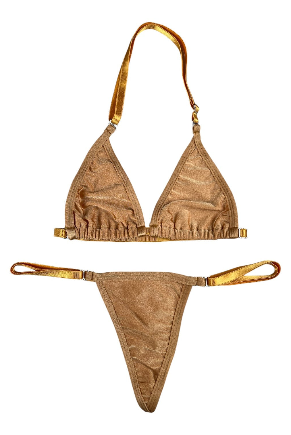 SUN KISSED TANNING BIKINI SET - CHAMPAGNE KISS - Berry Beachy Swimwear