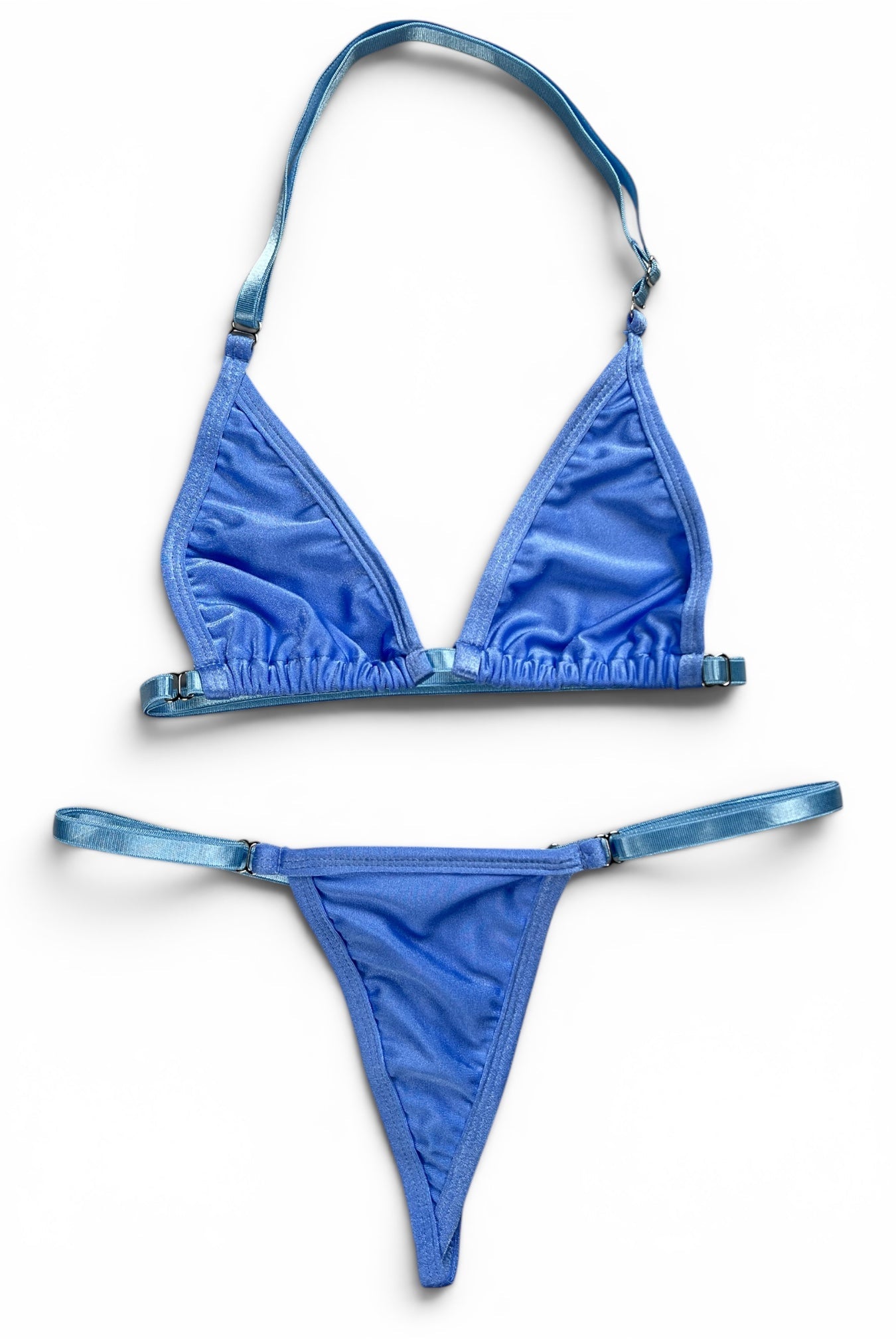 SUN KISSED TANNING BIKINI SET - COASTAL BLUE - Berry Beachy Swimwear