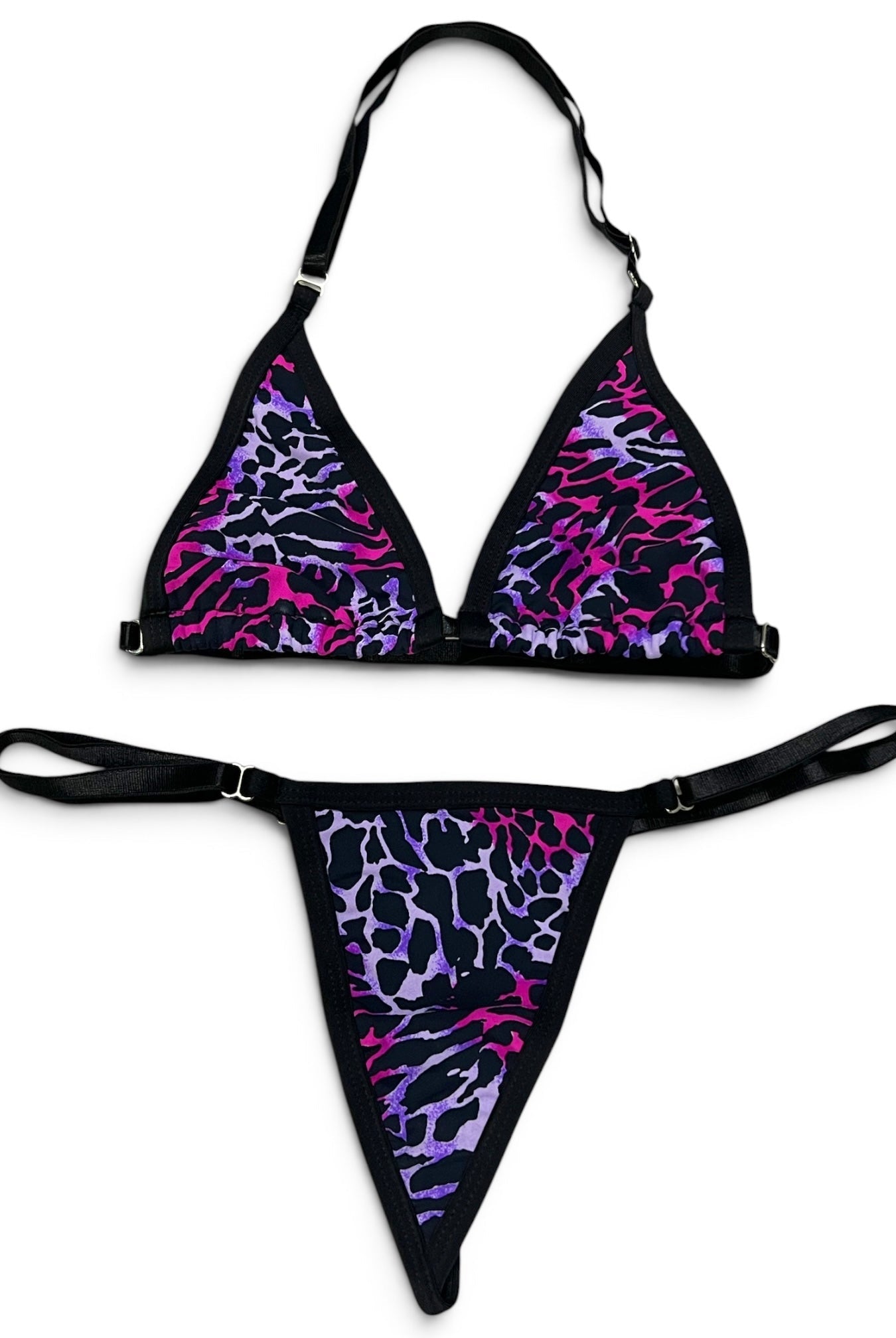 SUN KISSED TANNING BIKINI SET - ELECTRIC PANTHER - Berry Beachy Swimwear