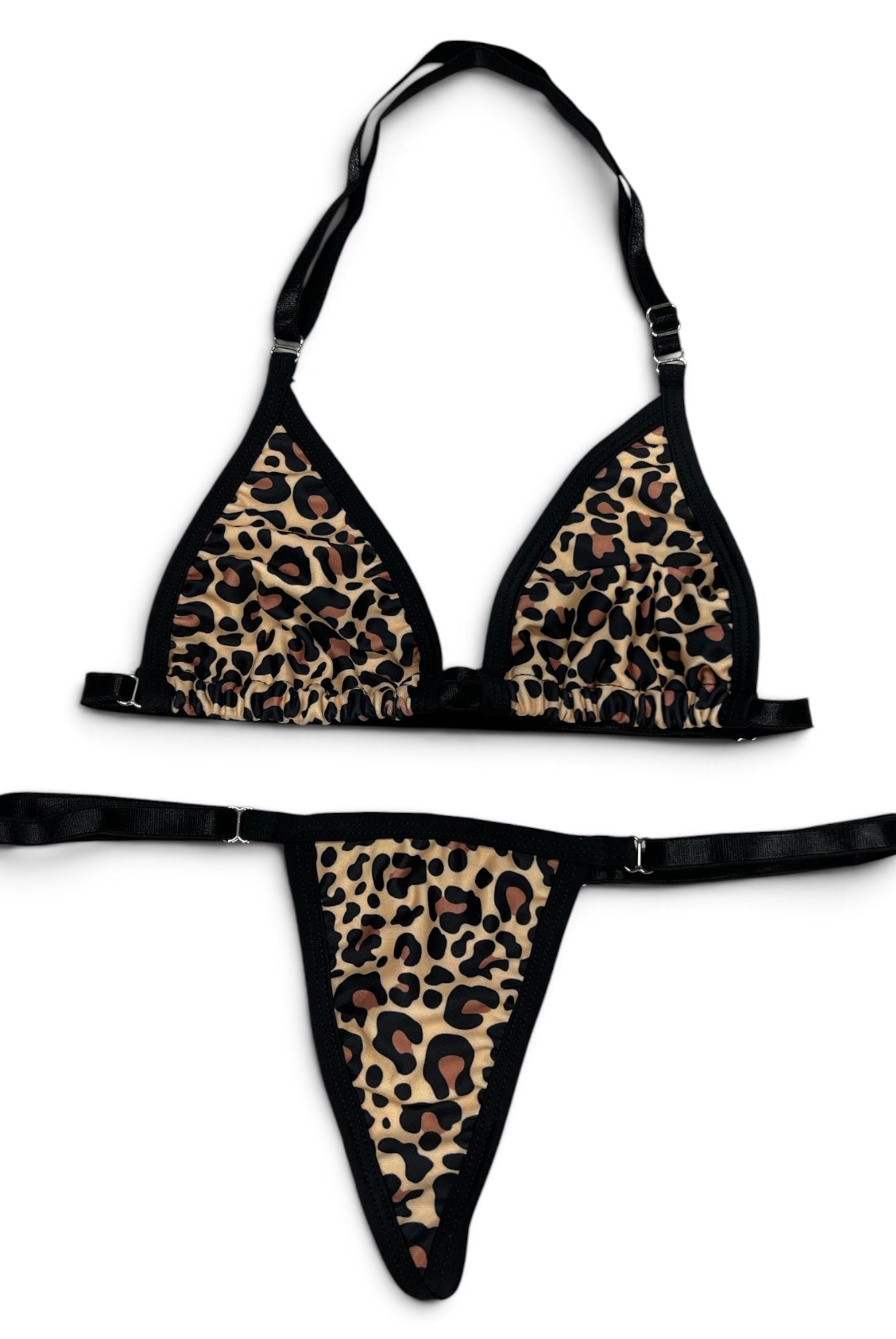 SUN KISSED TANNING BIKINI SET - GOLDEN LEOPARD - Berry Beachy Swimwear