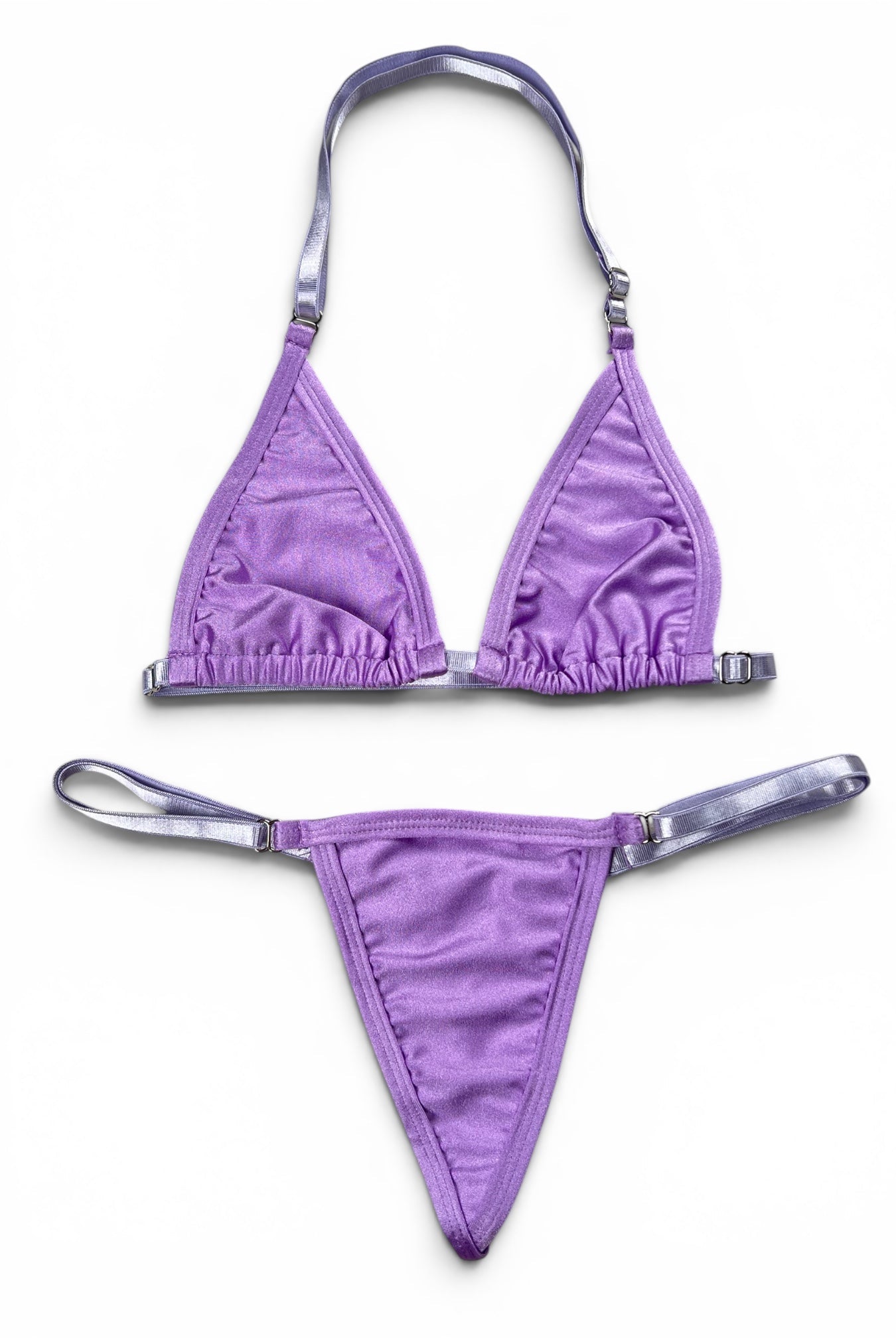 SUN KISSED TANNING BIKINI SET - LAVENDER SKIES - Berry Beachy Swimwear