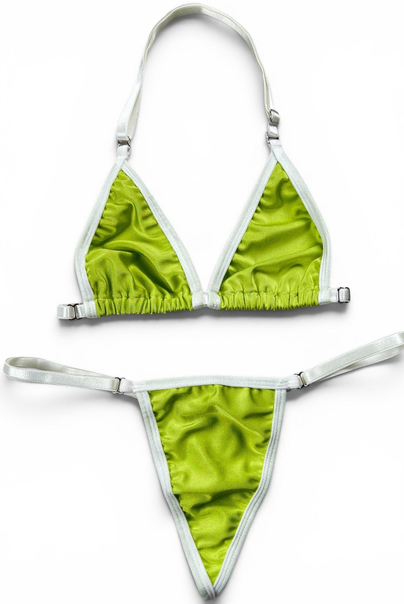 SUN KISSED TANNING BIKINI SET - LIME ZEST - Berry Beachy Swimwear