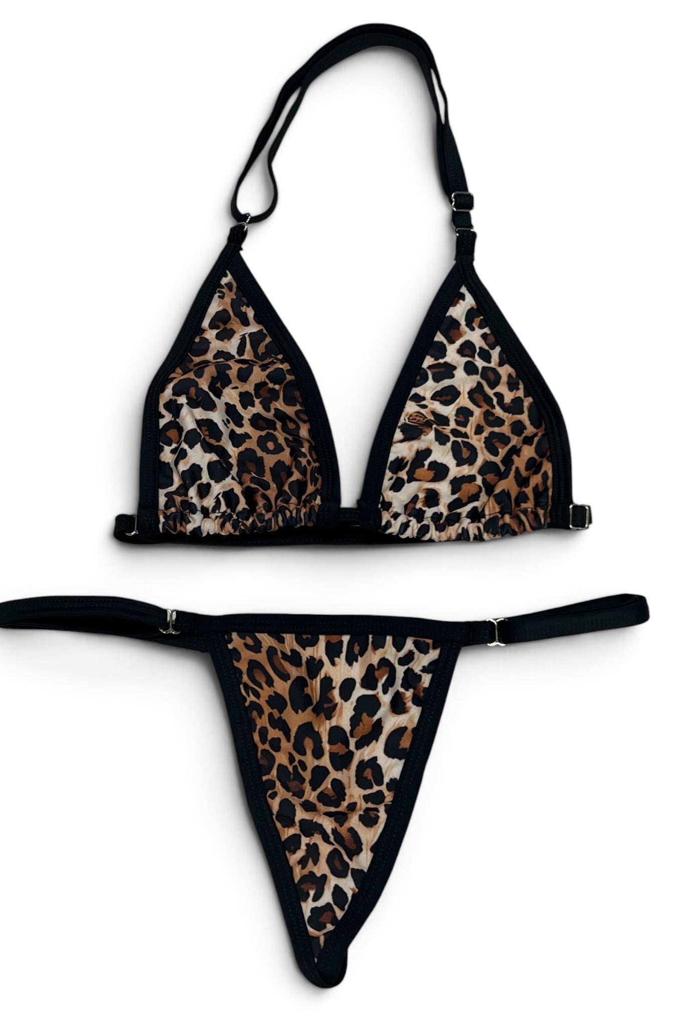 SUN KISSED TANNING BIKINI SET - MIDNIGHT LEOPARD - Berry Beachy Swimwear