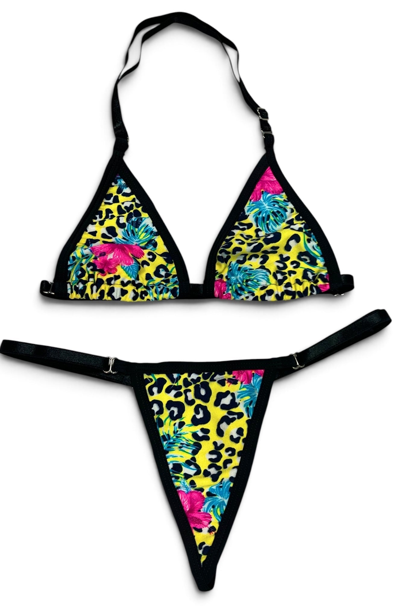 SUN KISSED TANNING BIKINI SET - NEON JUNGLE - Berry Beachy Swimwear
