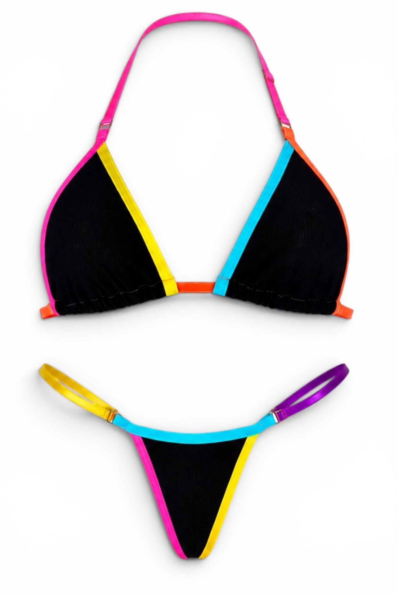 SUN KISSED TANNING BIKINI SET - NEON TROPIC - Berry Beachy Swimwear