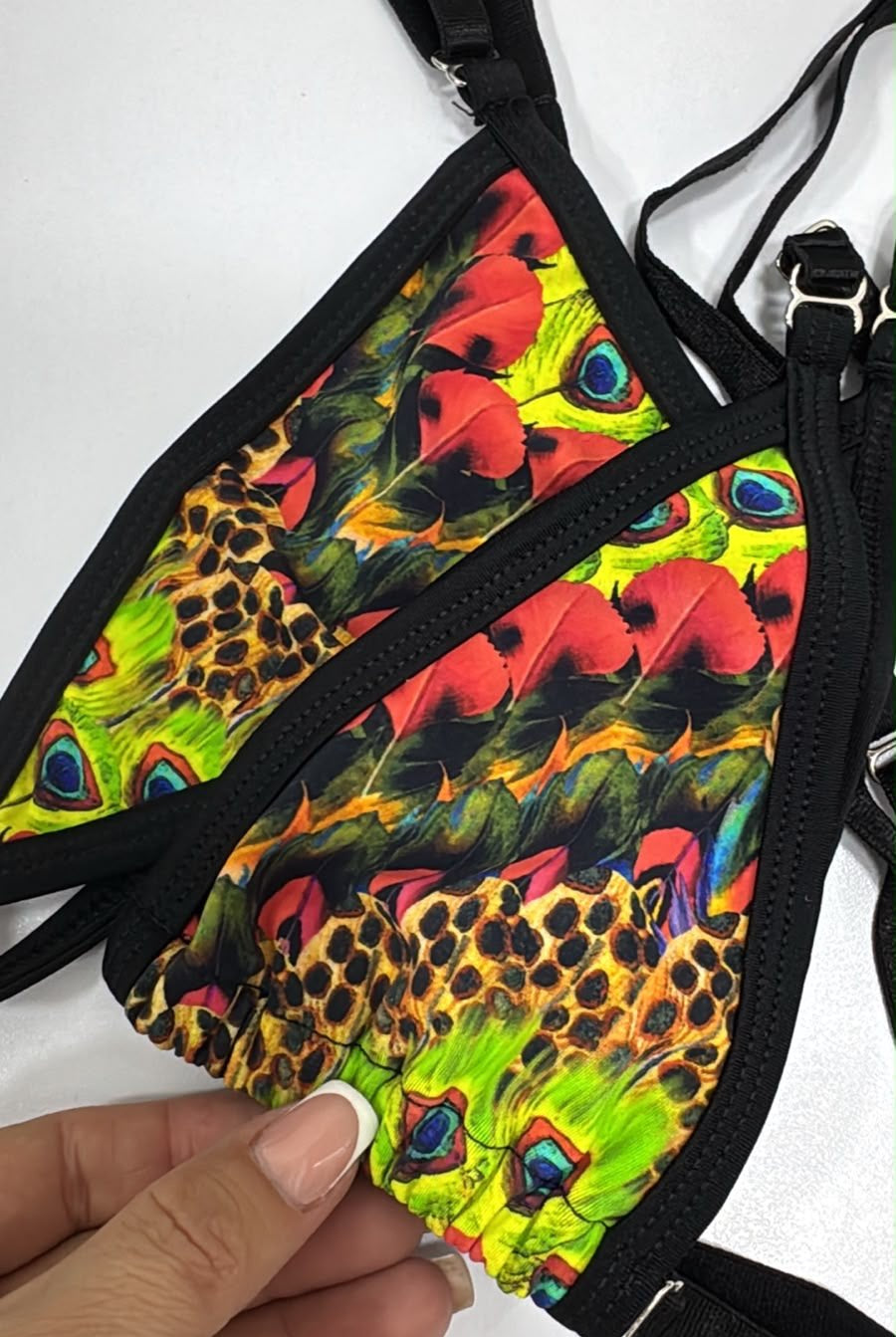 SUN KISSED TANNING BIKINI SET - PEACOCK PARADISE - Berry Beachy Swimwear