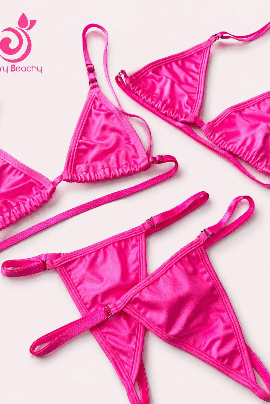 SUN KISSED TANNING BIKINI SET - PINK SANDS - Berry Beachy Swimwear