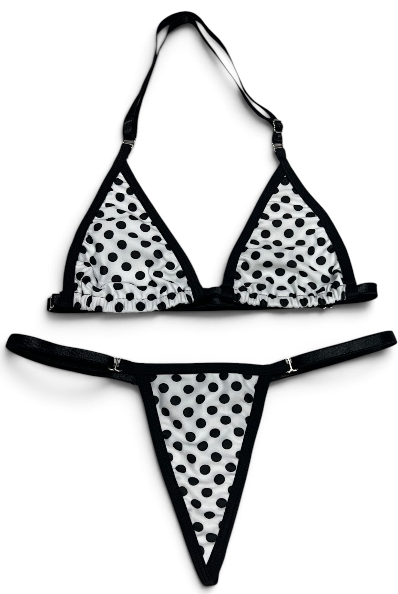 SUN KISSED TANNING BIKINI SET - POLKA PARADISE - Berry Beachy Swimwear