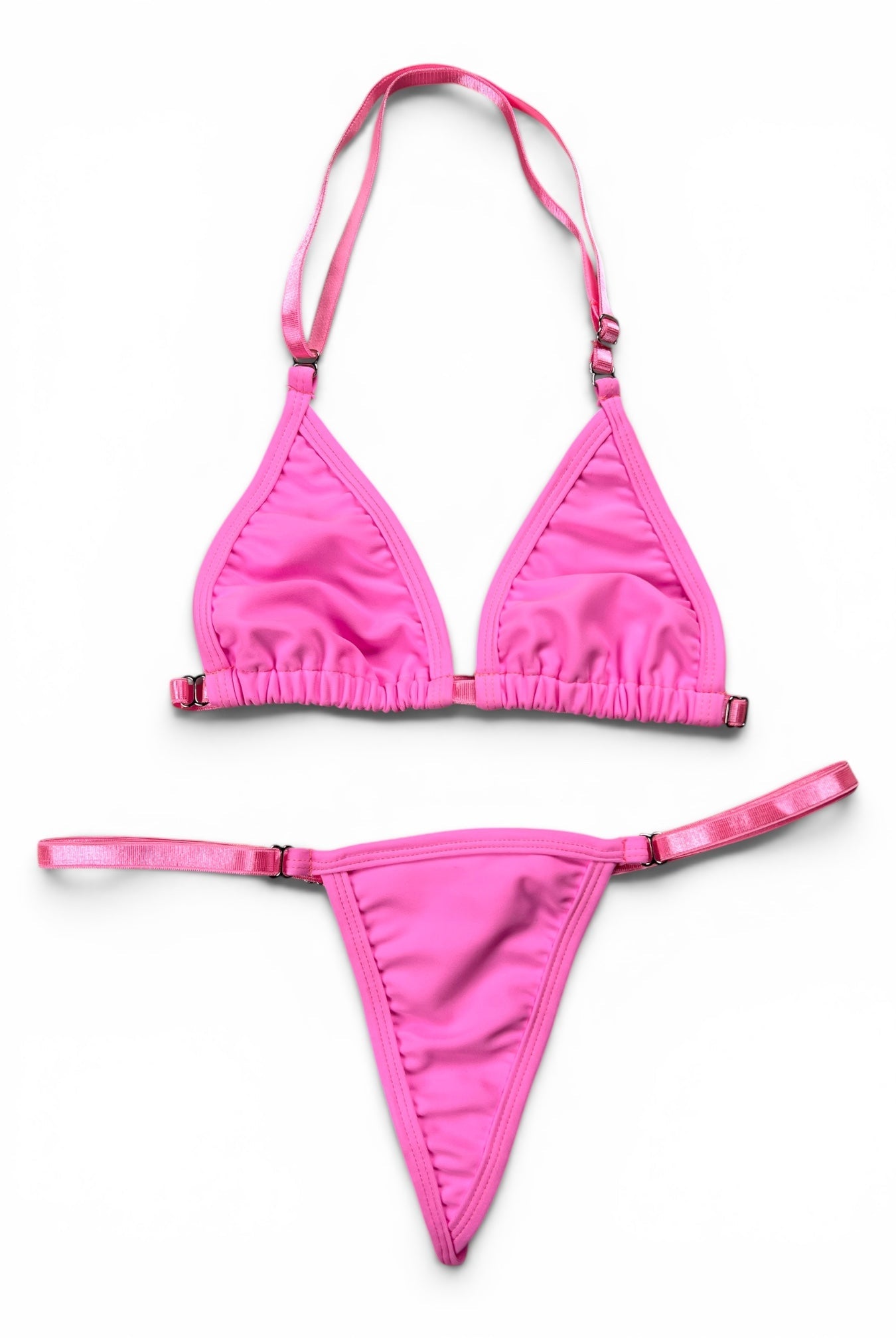 SUN KISSED TANNING BIKINI SET - PRETTY PINK - Berry Beachy Swimwear