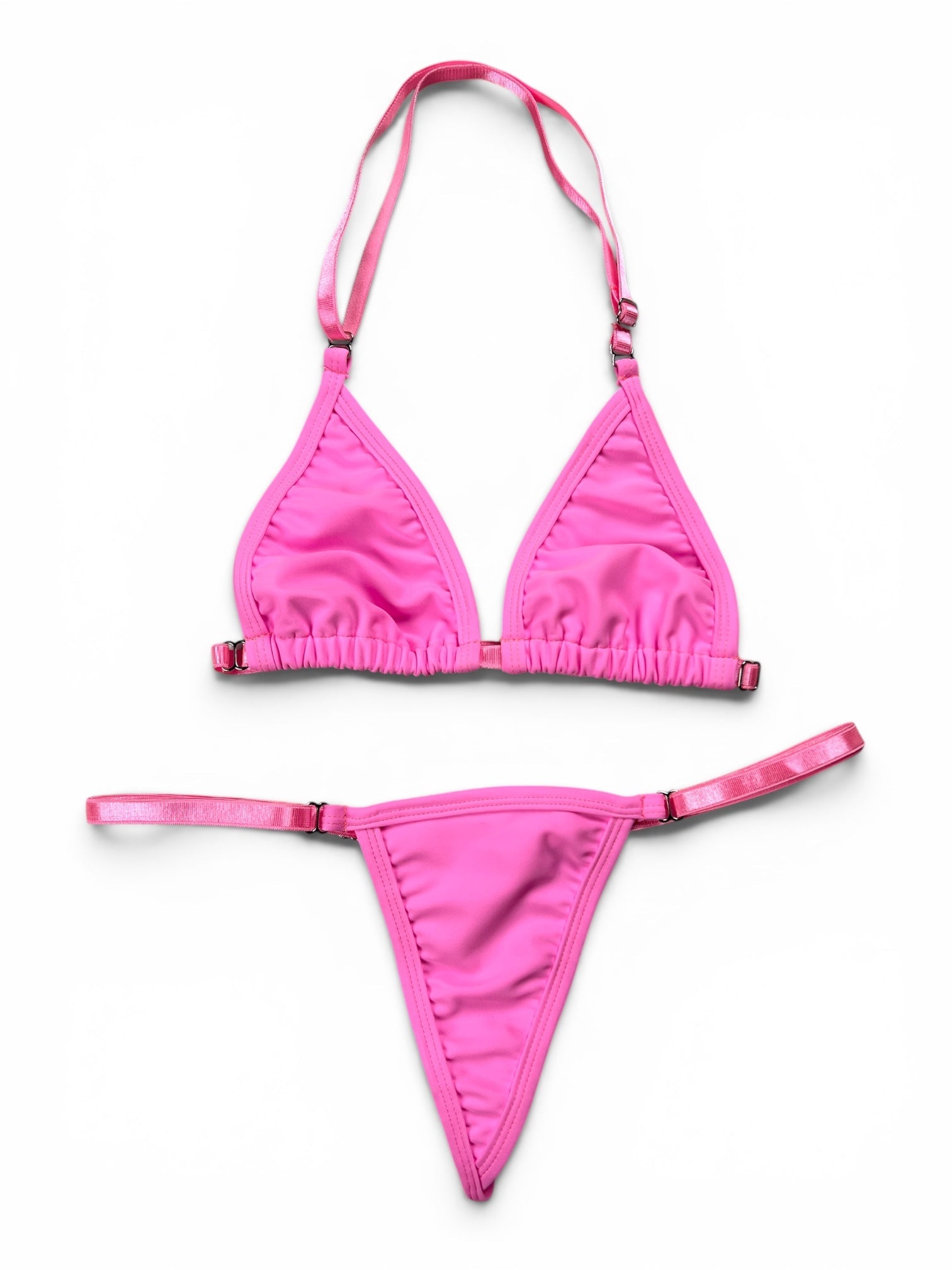 SUN KISSED TANNING BIKINI SET - PRETTY PINK - Berry Beachy Swimwear