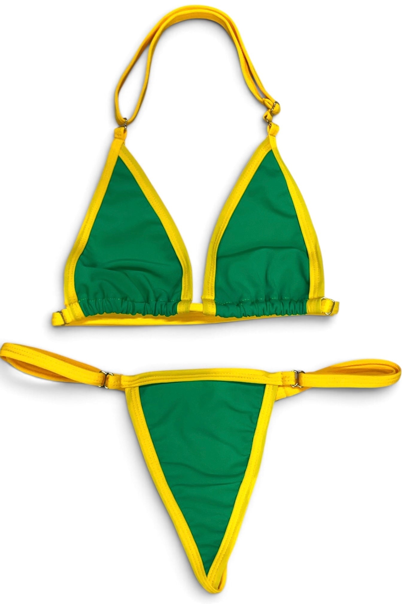 SUN KISSED TANNING BIKINI SET - RIO LIME - Berry Beachy Swimwear
