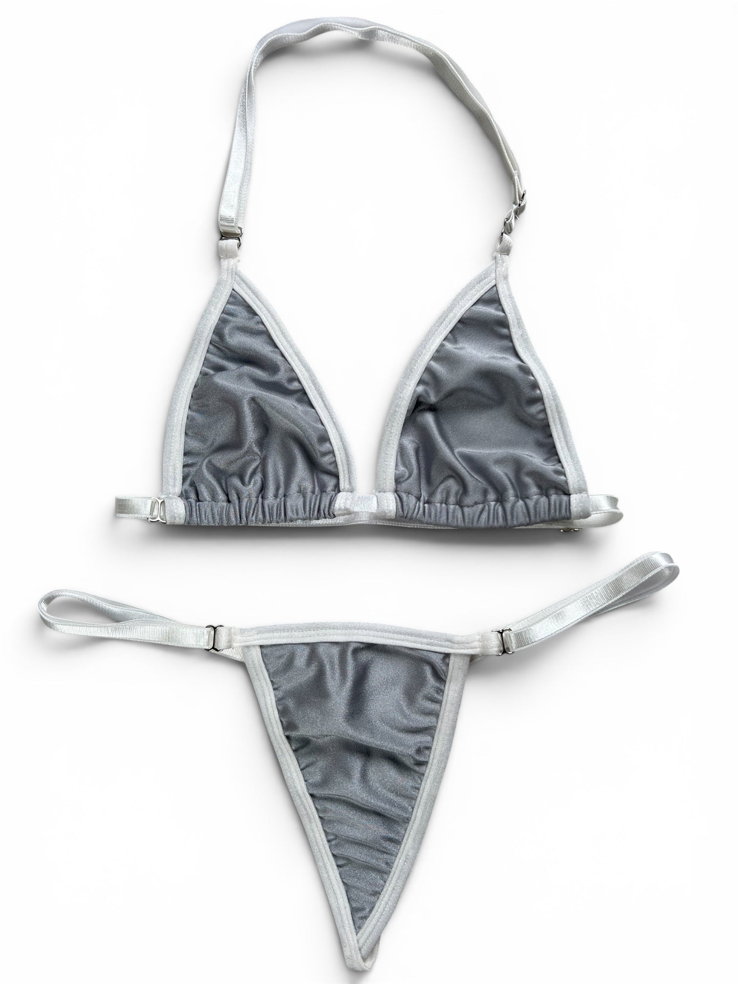 SUN KISSED TANNING BIKINI SET - SILVER TIDE - Berry Beachy Swimwear