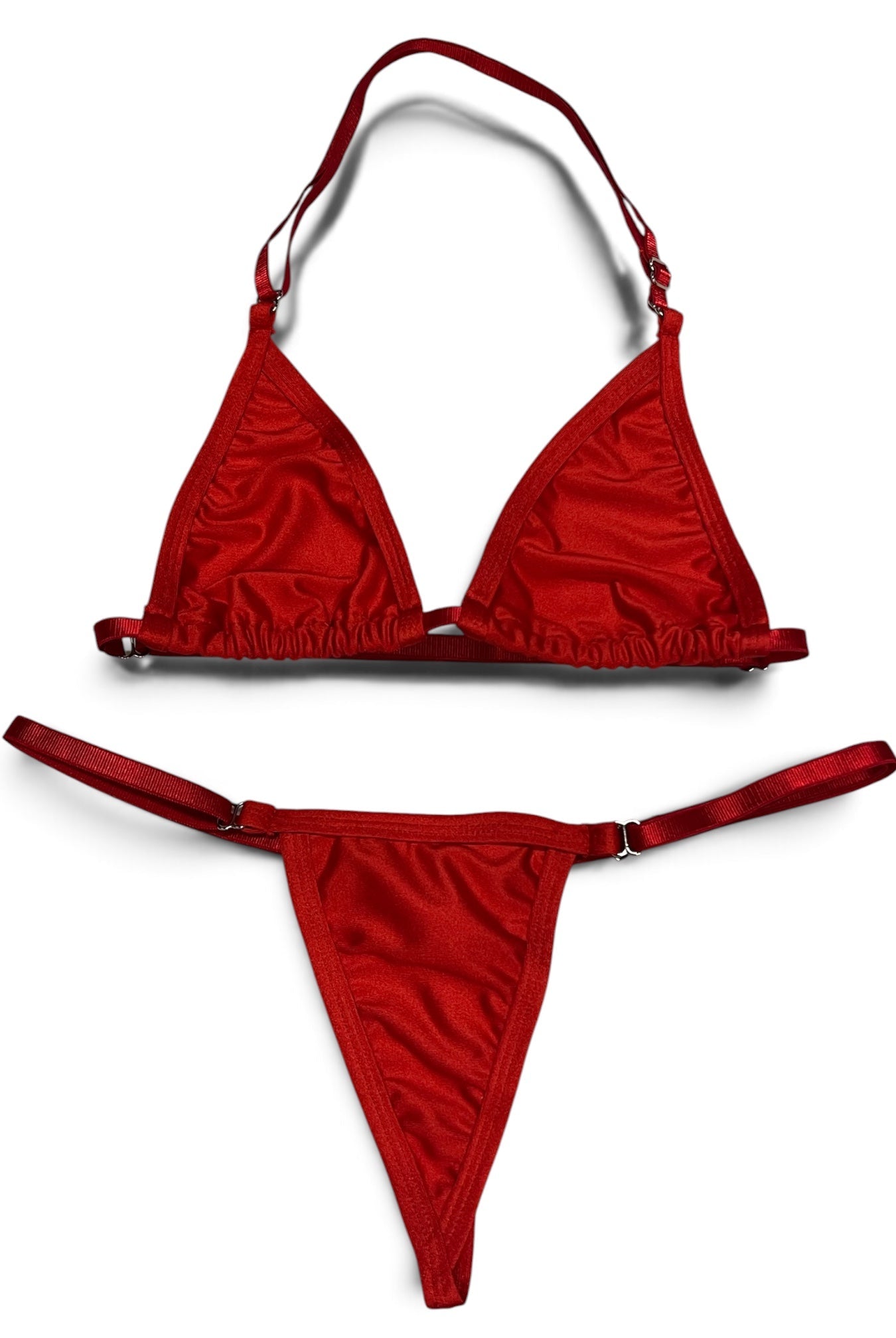 SUN KISSED TANNING BIKINI SET - SUNSET ROUGE - Berry Beachy Swimwear