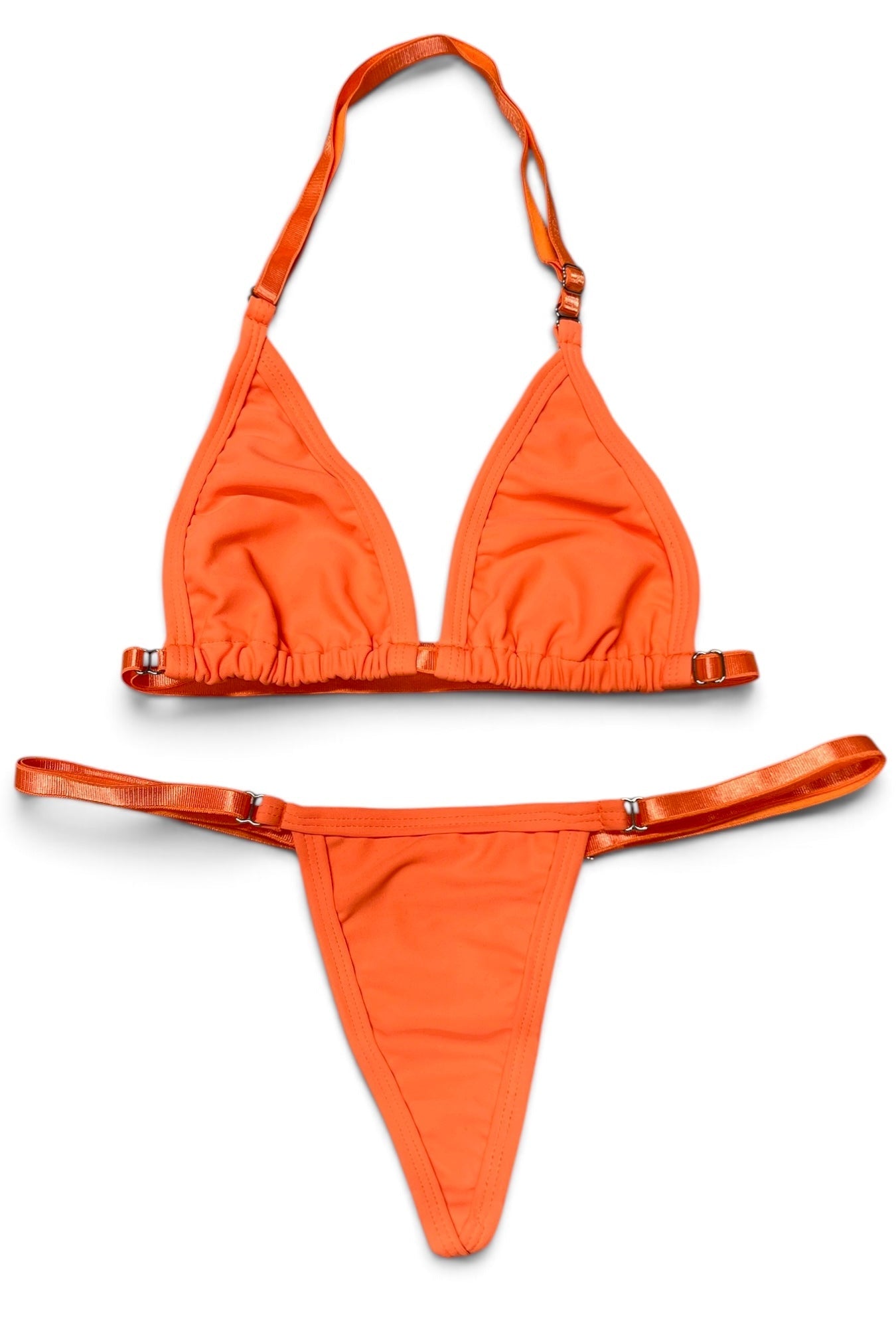 SUN KISSED TANNING BIKINI SET - TANGERINE TIDE - Berry Beachy Swimwear