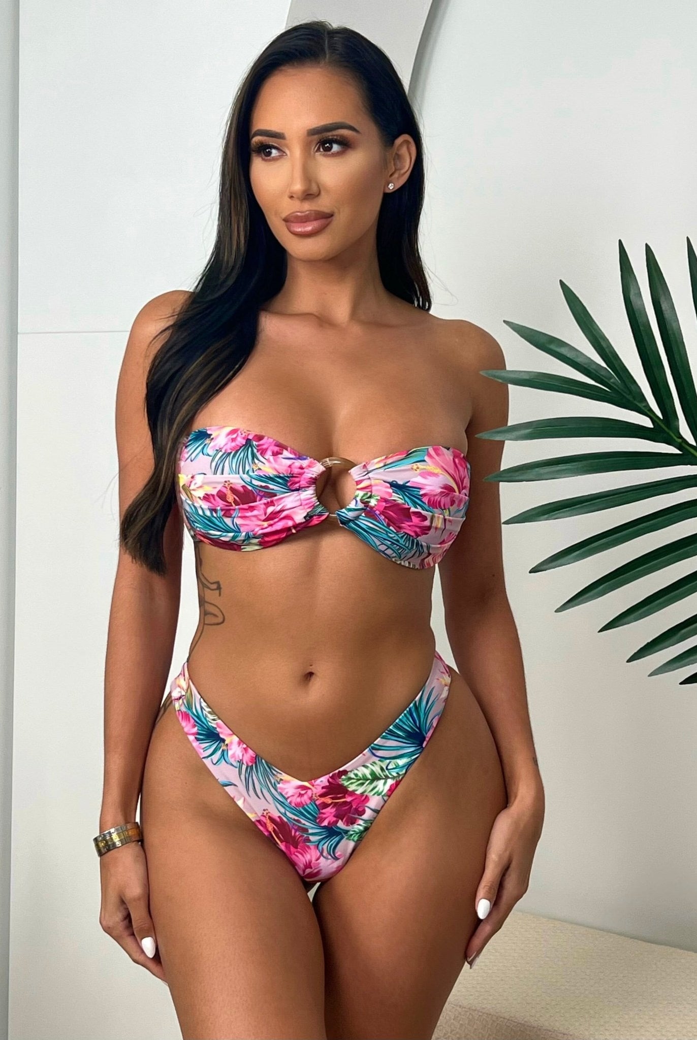 TAHITI Y CUT BOTTOM - Berry Beachy Swimwear