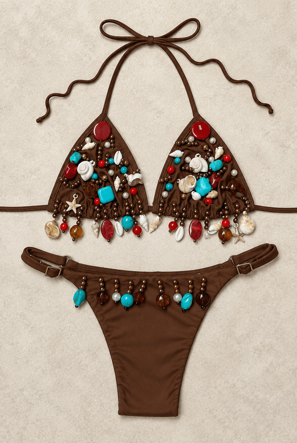 TESORO DEL MAR SET- COCOA - Berry Beachy Swimwear