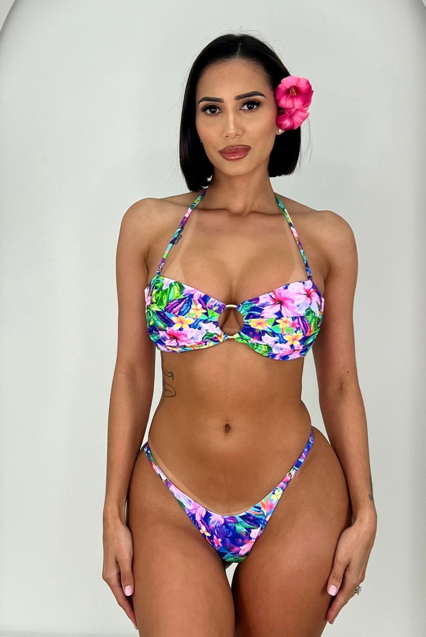 TROPICANA BLISS BANDEAU TOP - Berry Beachy Swimwear
