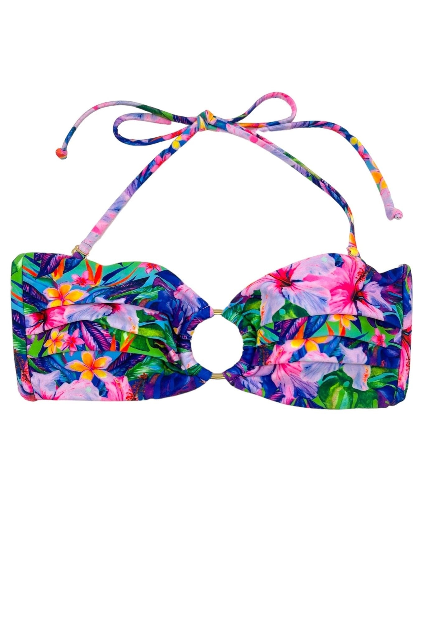 TROPICANA BLISS BANDEAU TOP - Berry Beachy Swimwear